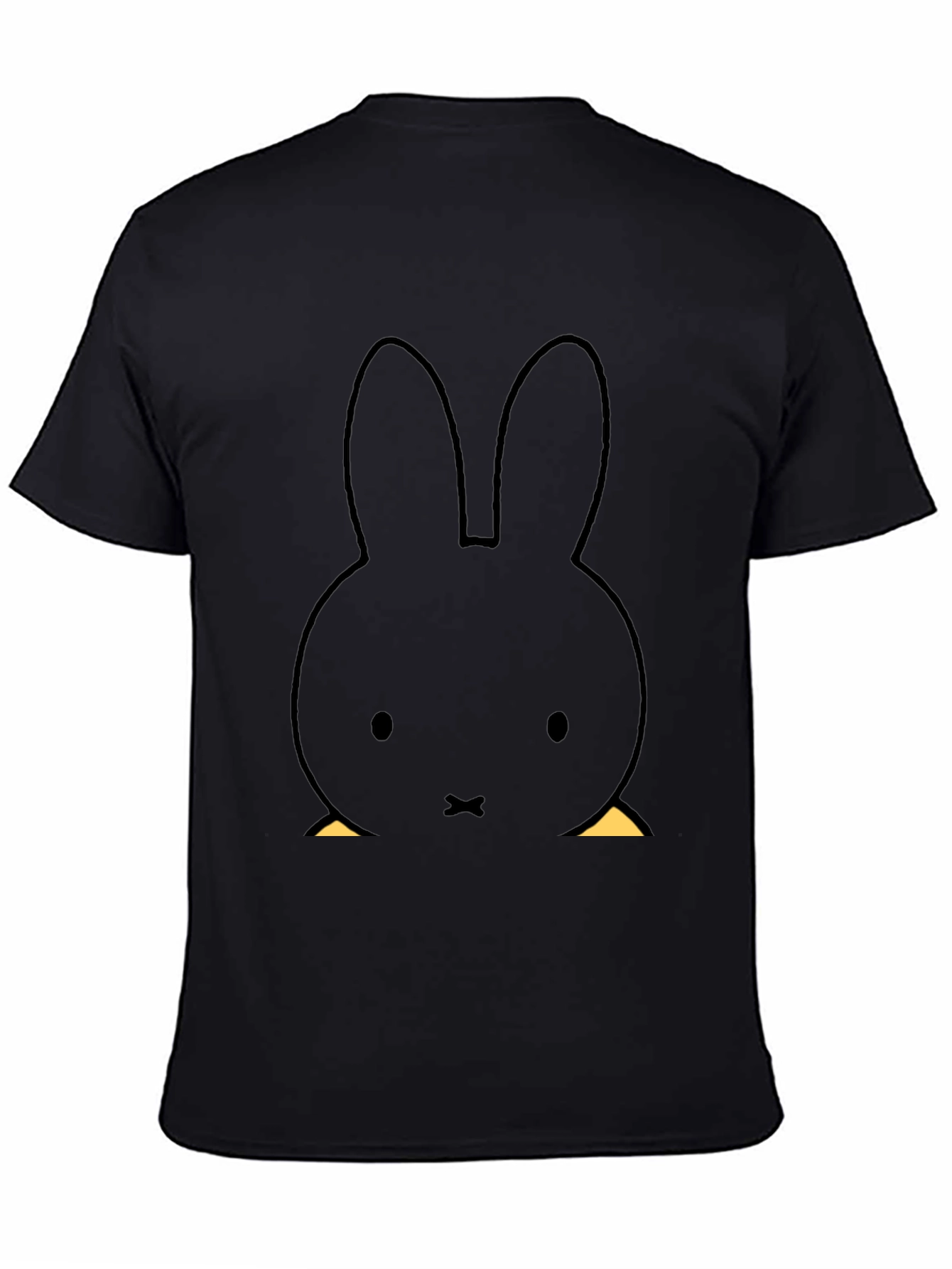Miffy Bunny Graphic Tee - Unisex Black T-Shirt