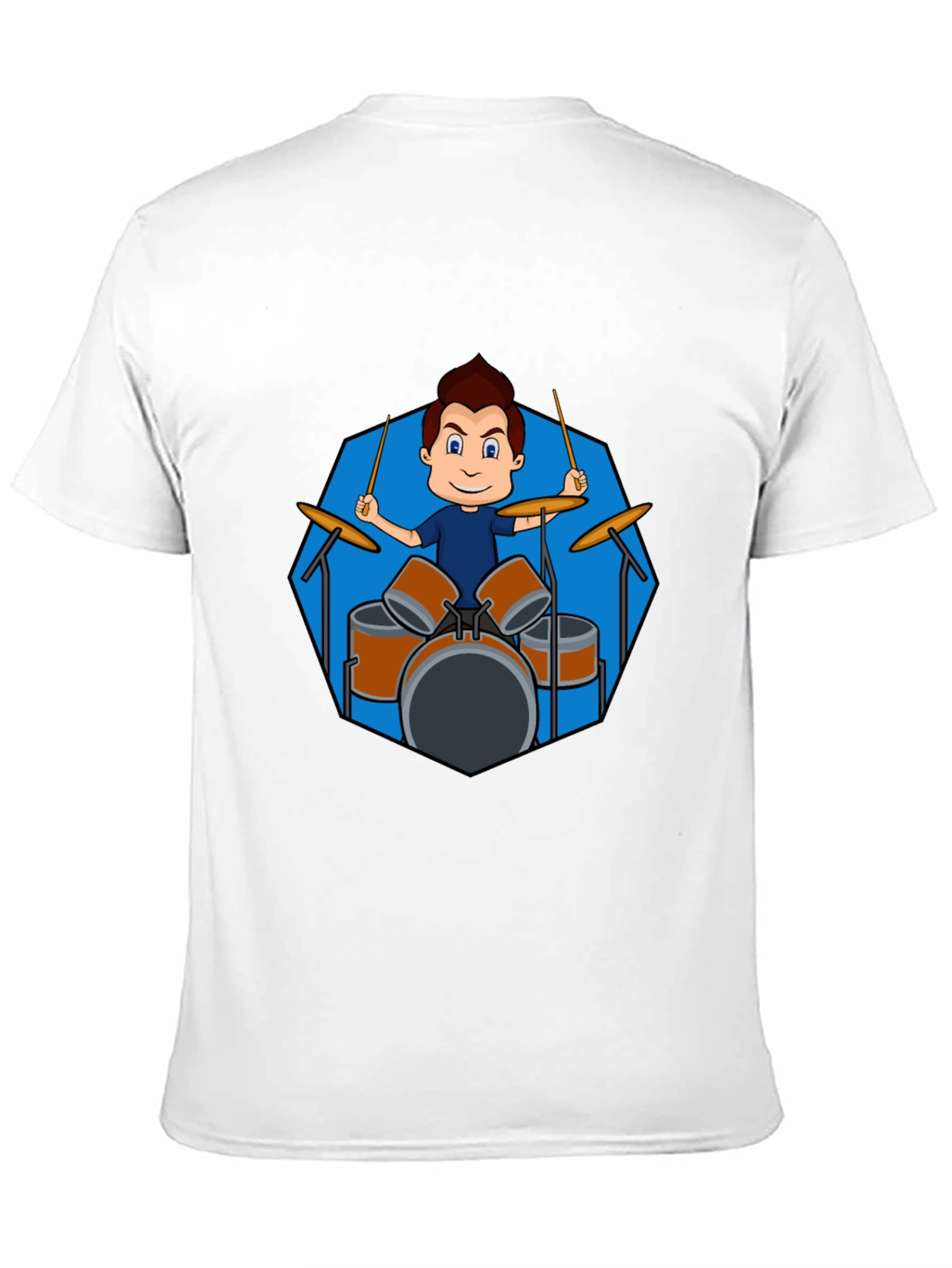 Drummer Boy Graphic Black T-Shirt