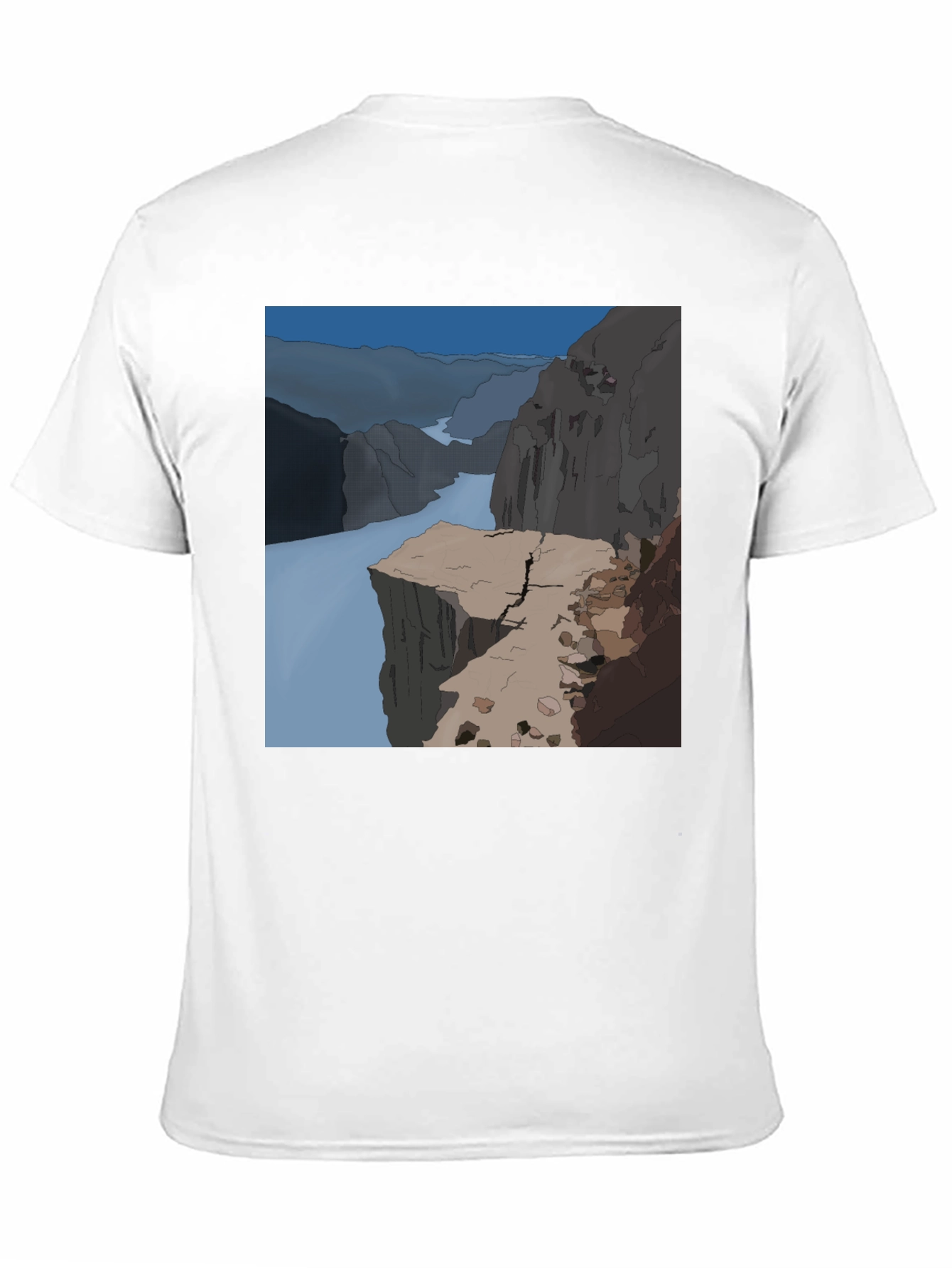 Cliffside T-Shirt - Black Cotton Graphic Tee