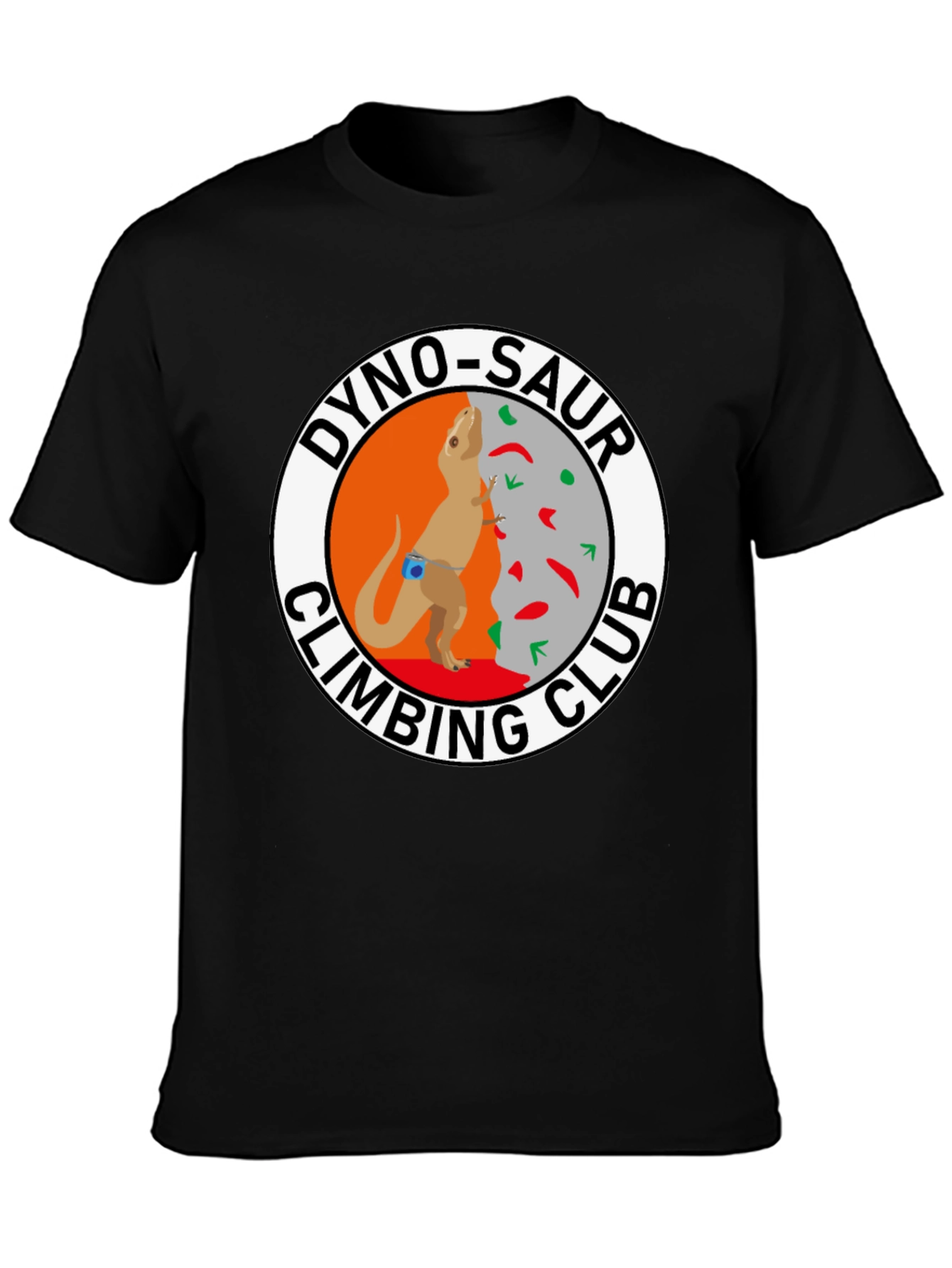 Dino-Saur Climbing Club Black T-Shirt