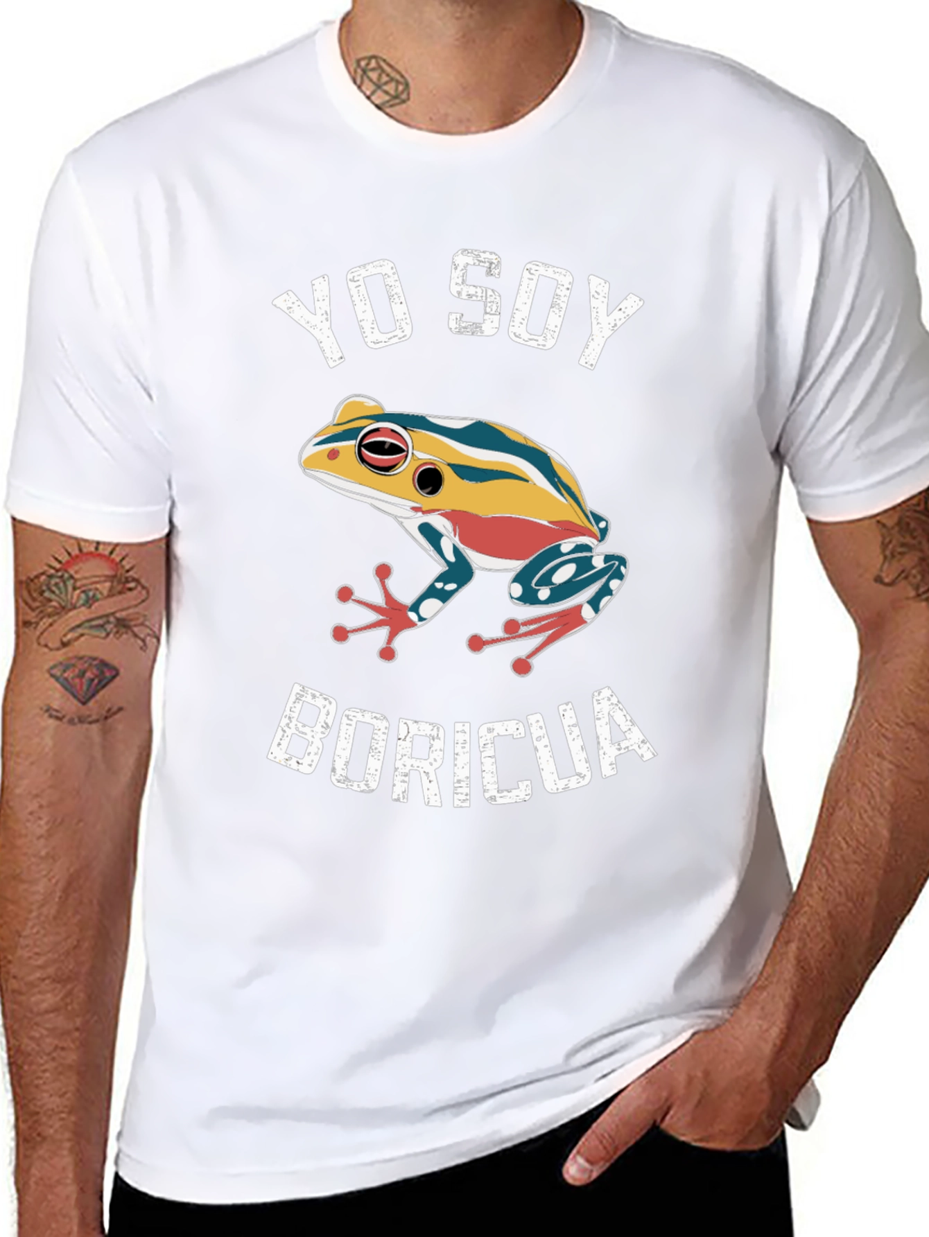 Yo Soy Boricua Frog Graphic T-Shirt