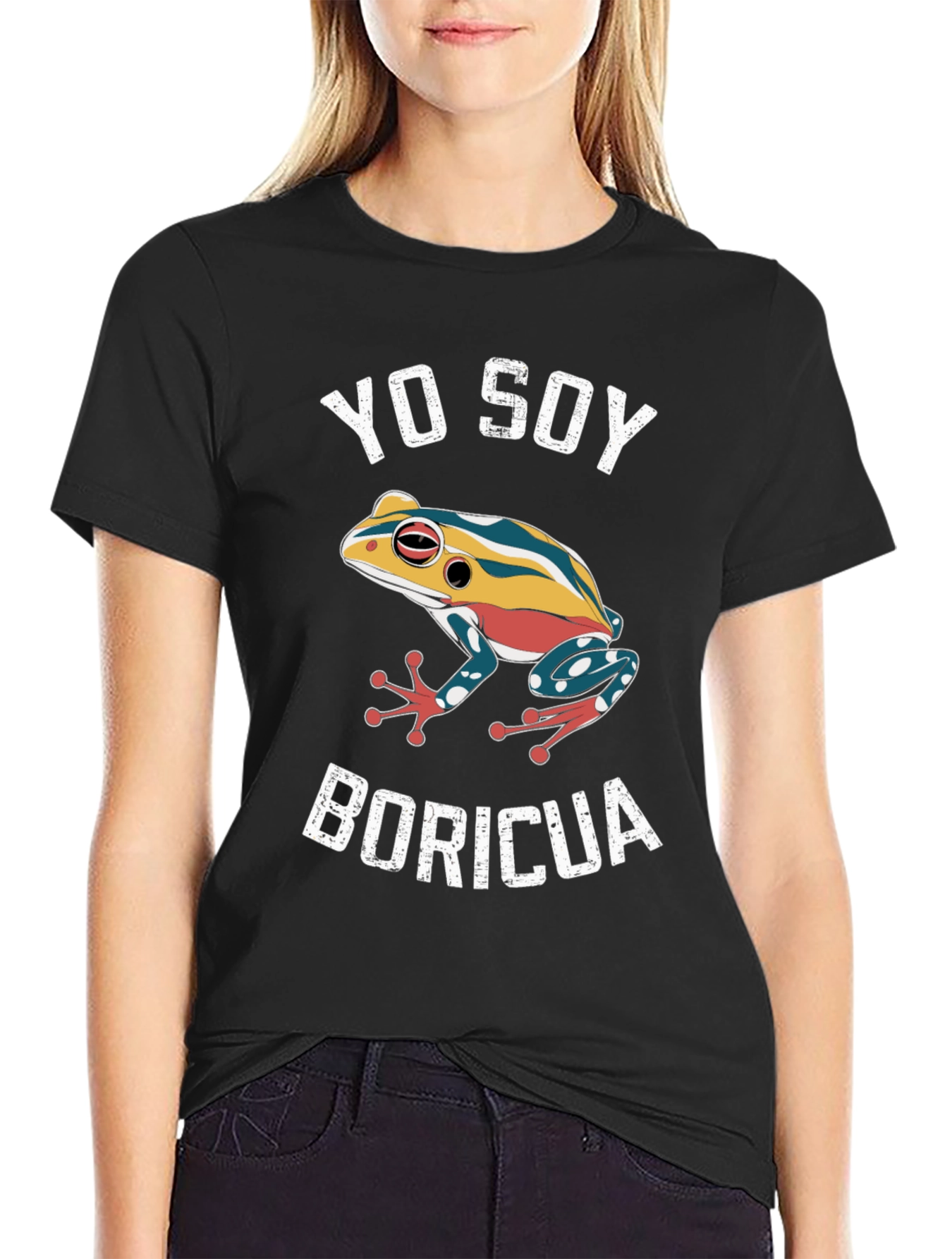 Yo Soy Boricua Frog Graphic T-Shirt