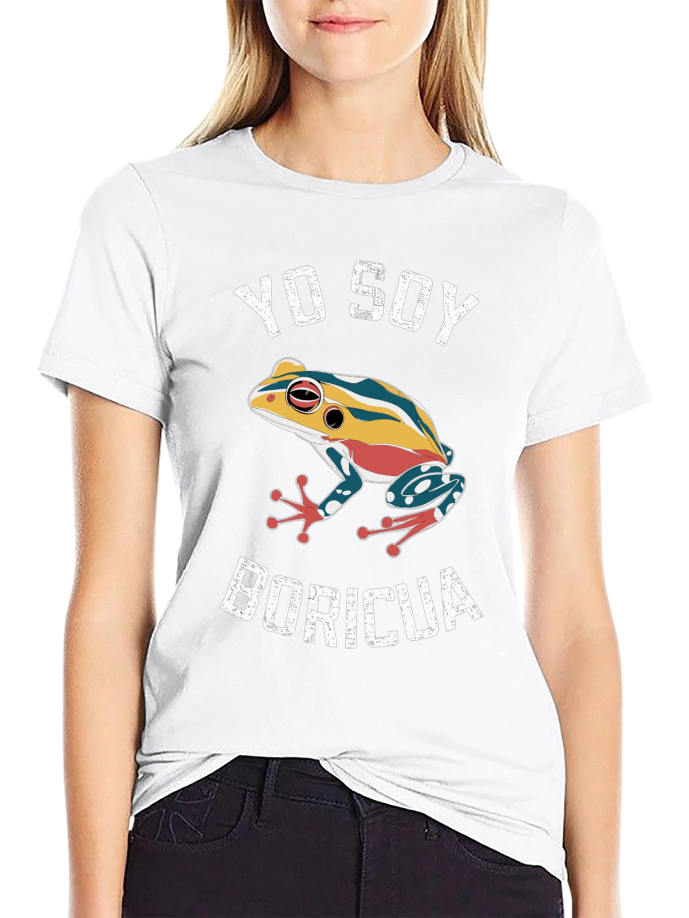 Yo Soy Boricua Frog Graphic T-Shirt