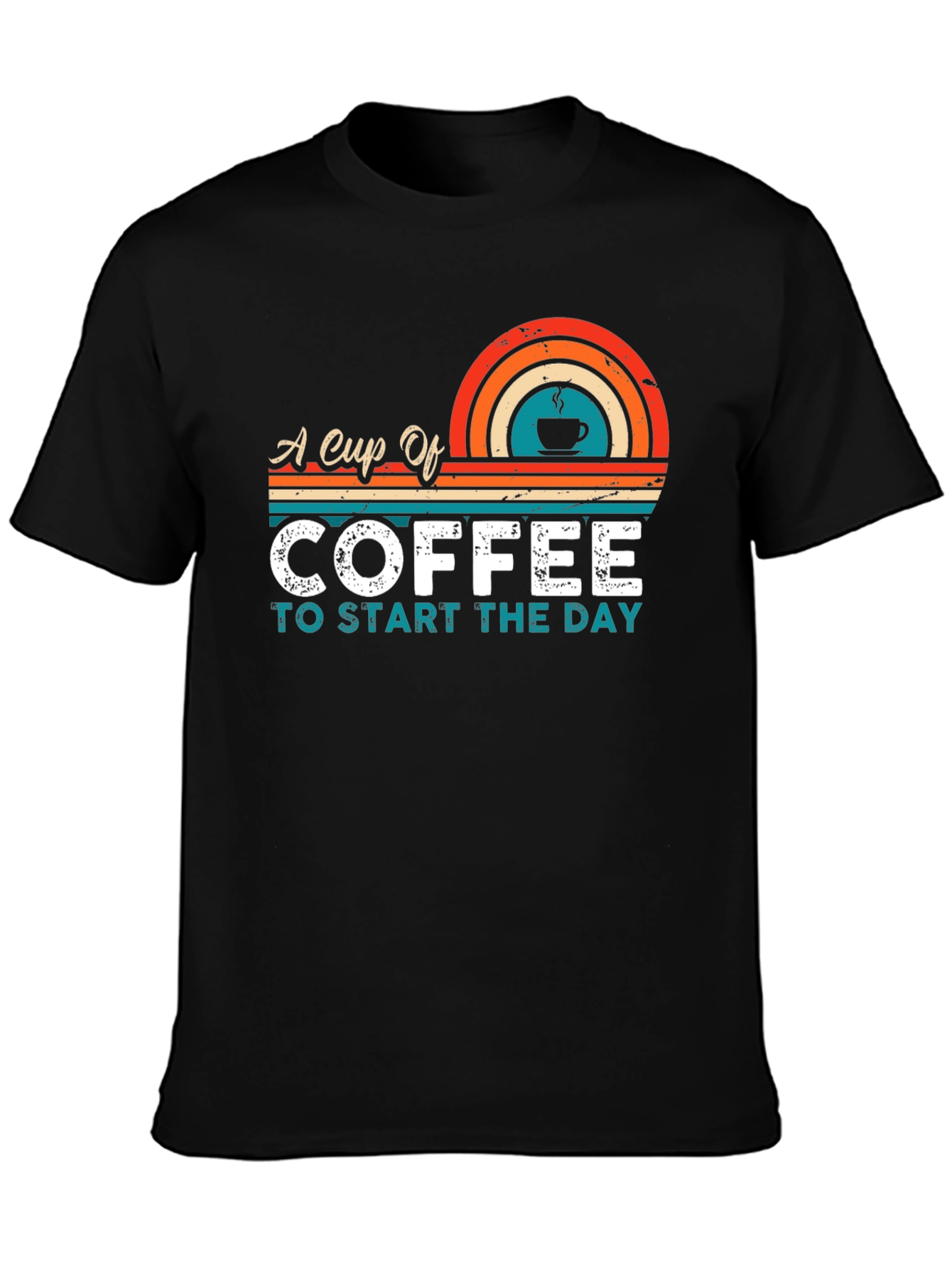 Retro Coffee T-Shirt - Start Your Day Right
