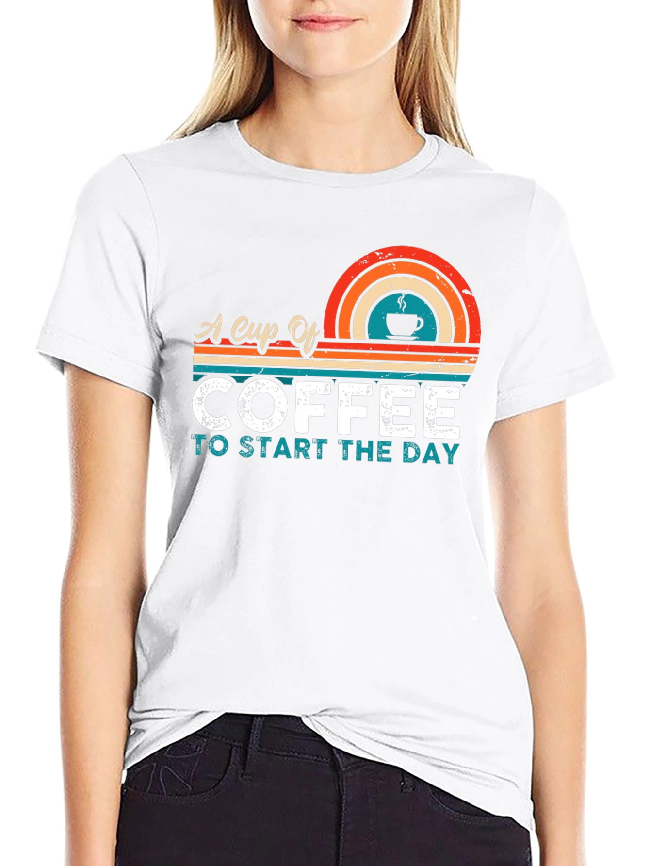 Retro Coffee T-Shirt - Start Your Day Right