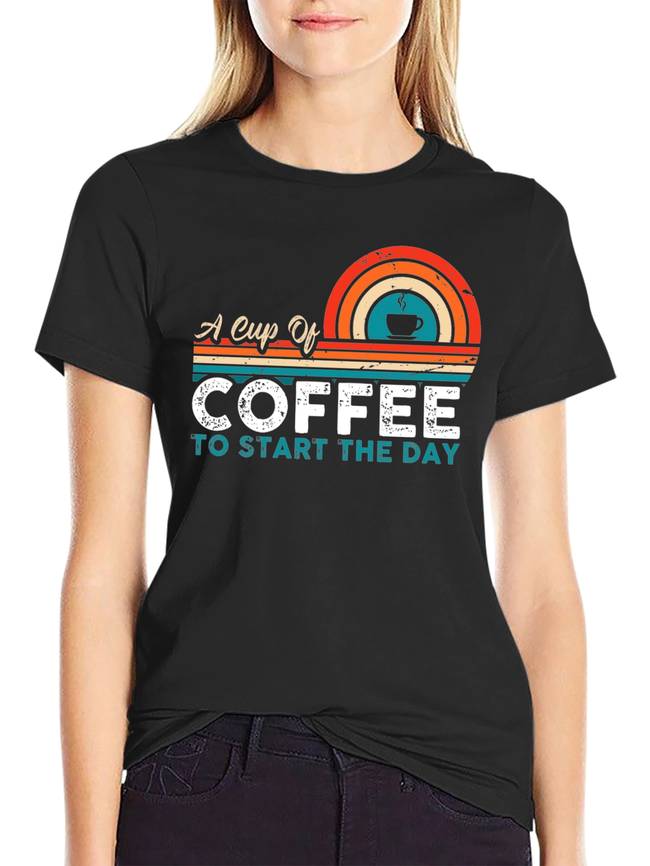 Retro Coffee T-Shirt - Start Your Day Right