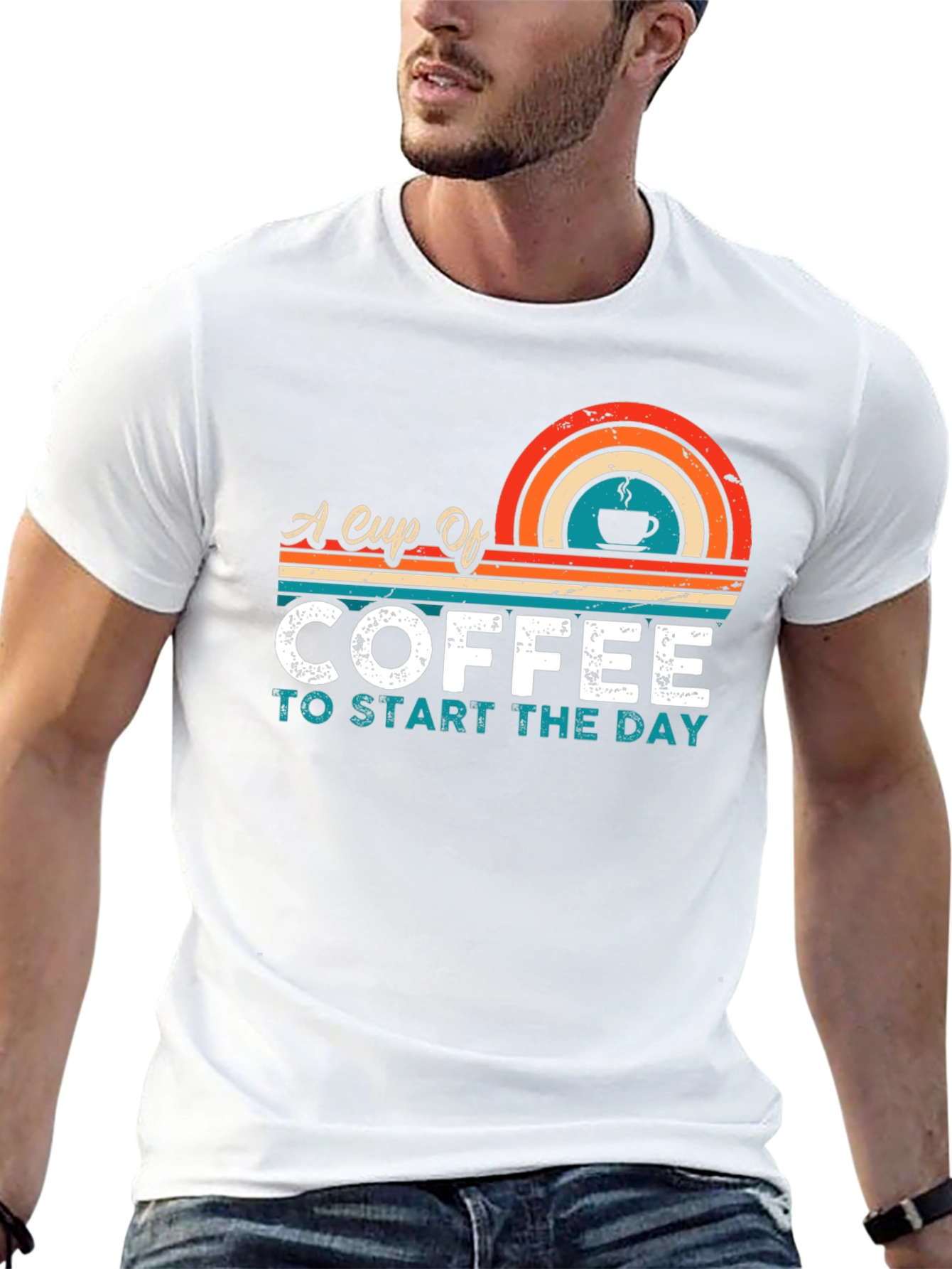 Retro Coffee T-Shirt - Start Your Day Right