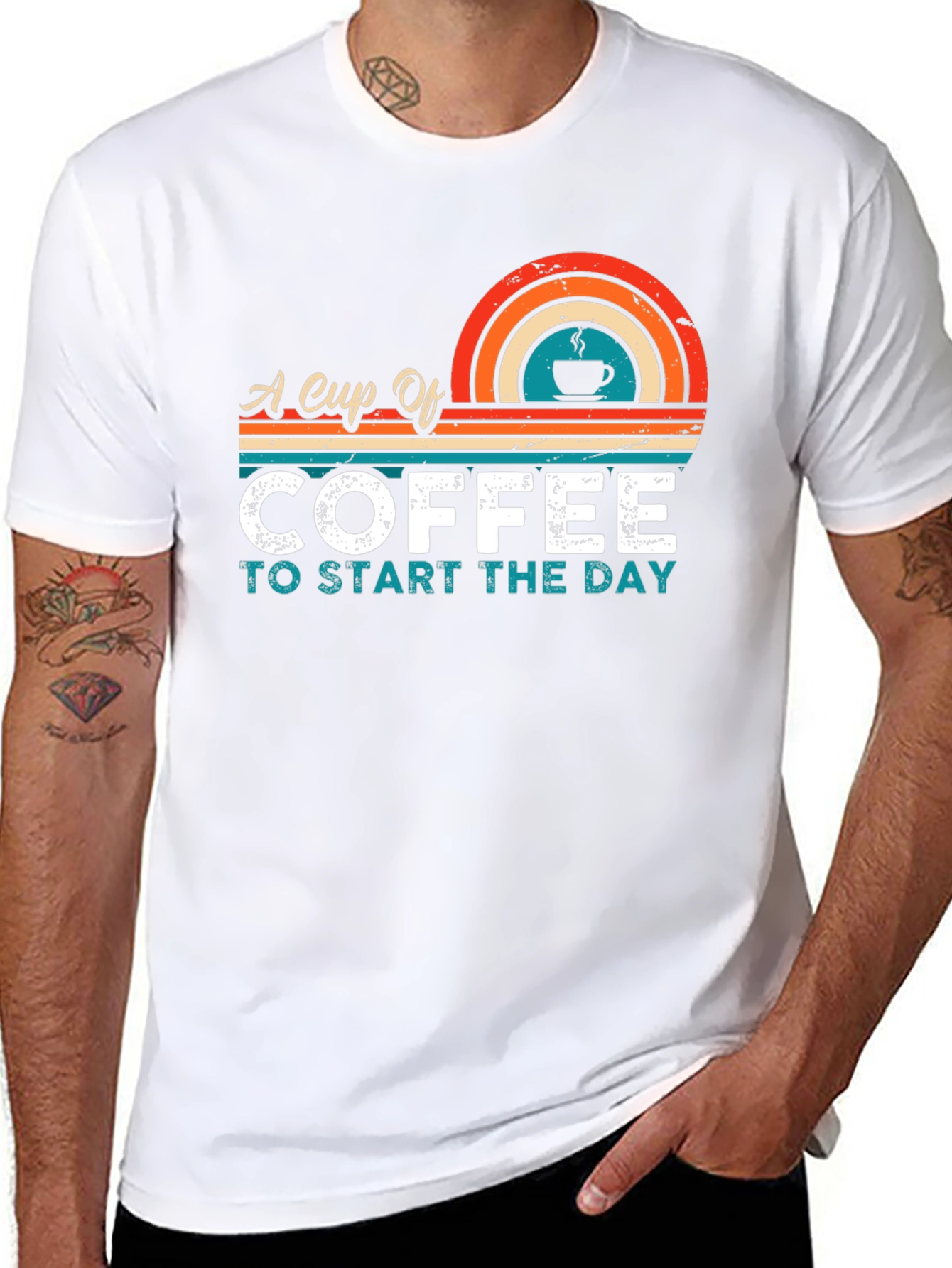 Retro Coffee T-Shirt - Start Your Day Right