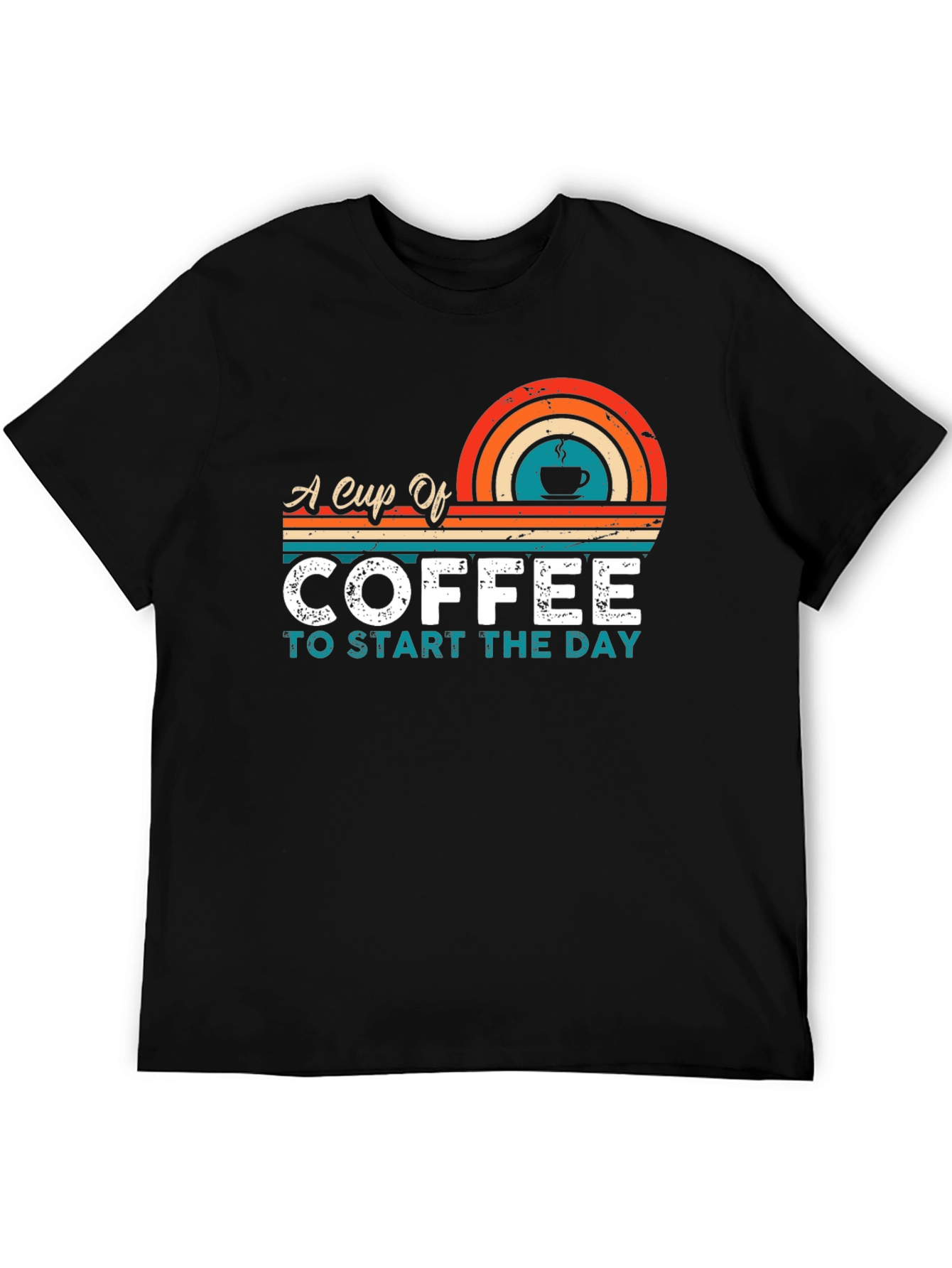 Retro Coffee T-Shirt - Start Your Day Right