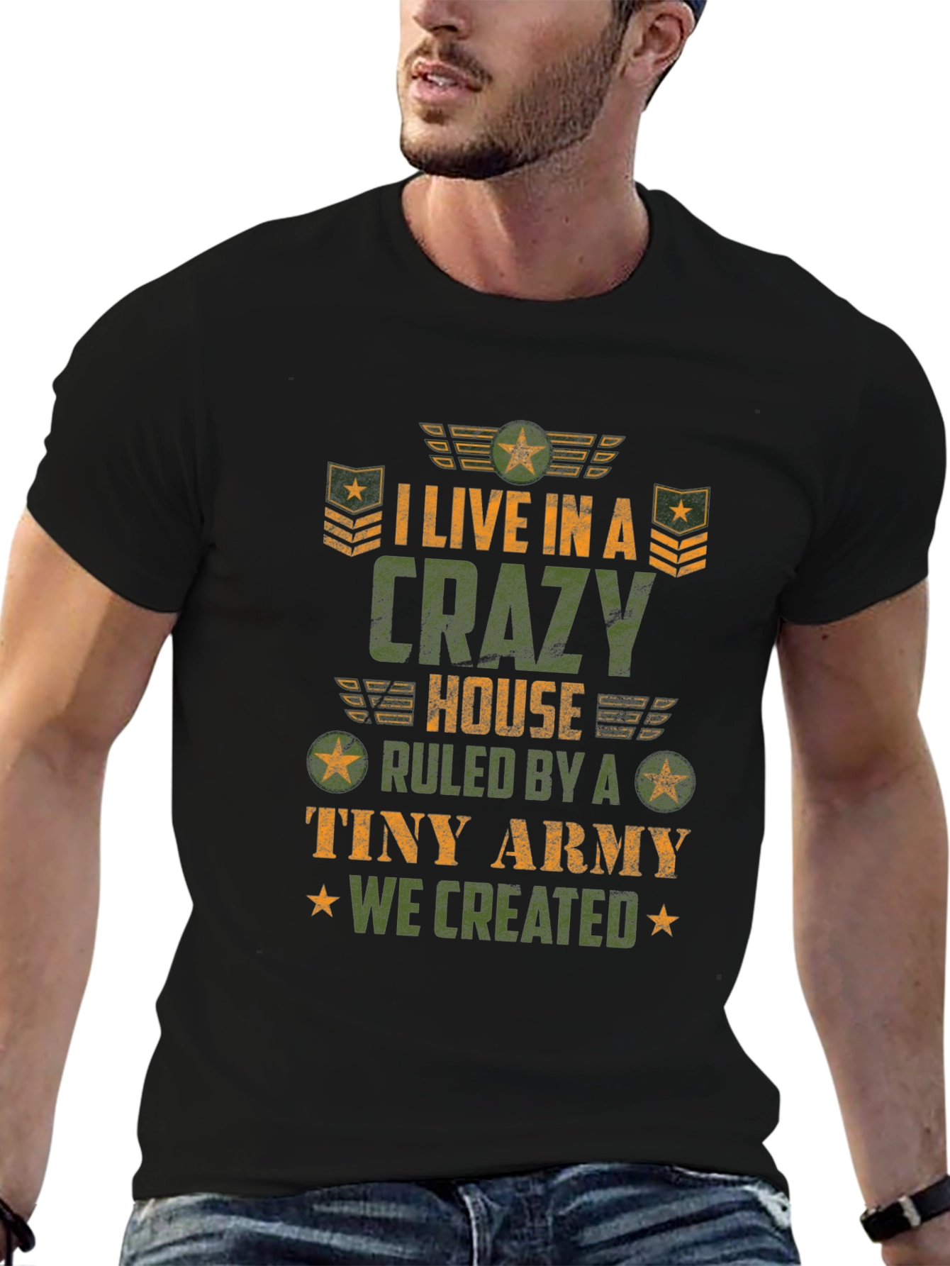 Crazy House Tiny Army Graphic T-Shirt