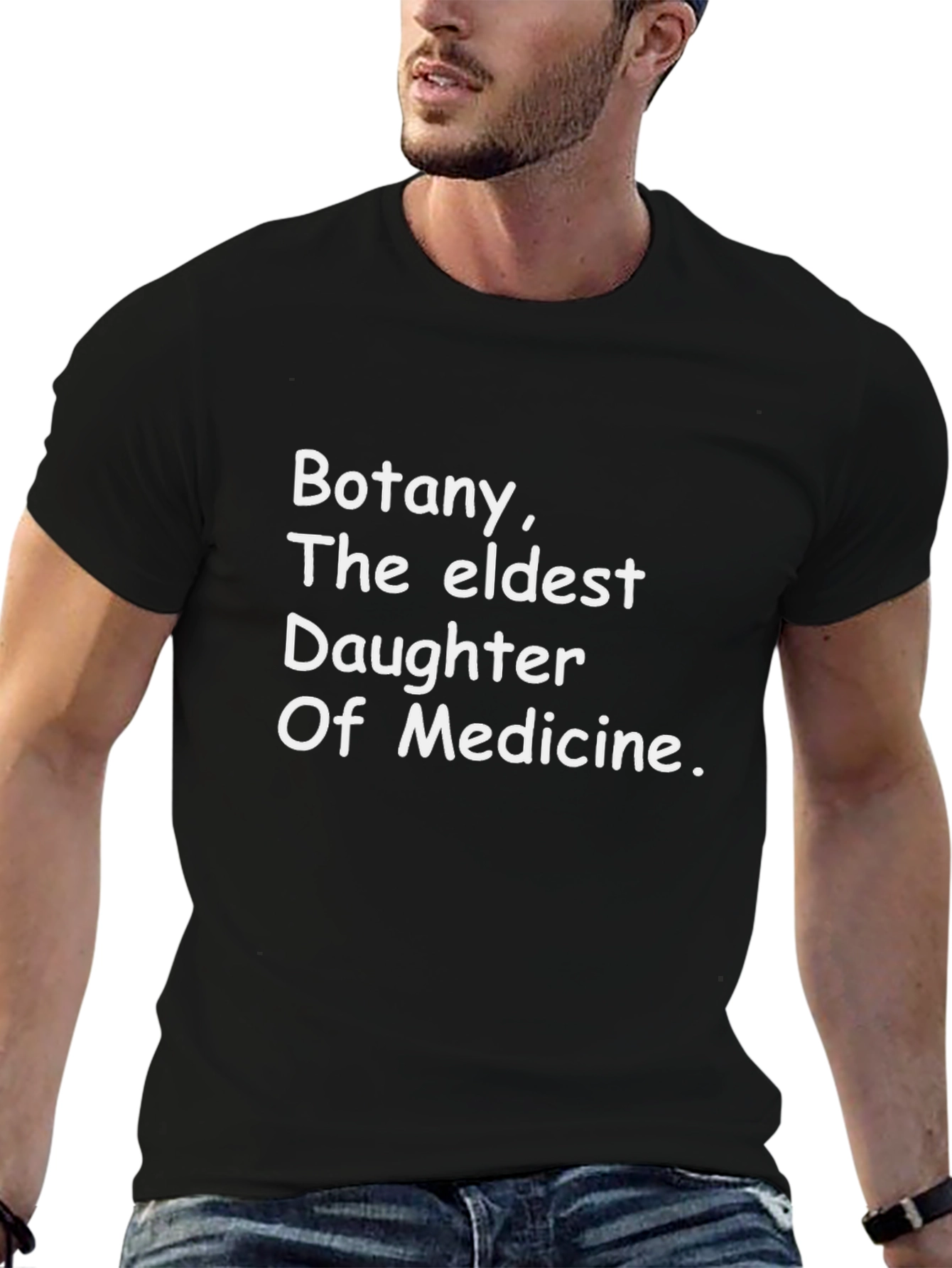 Botany Eldest Daughter of Medicine Black T-Shirt