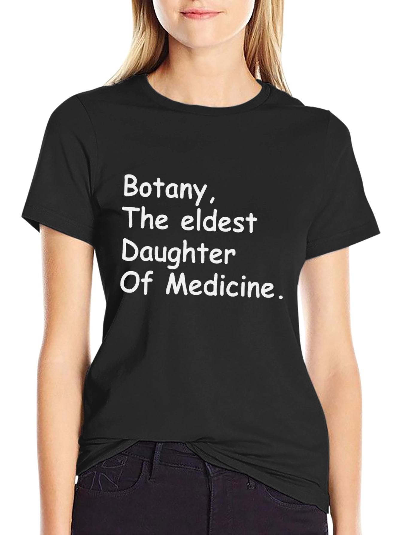 Botany Eldest Daughter of Medicine Black T-Shirt