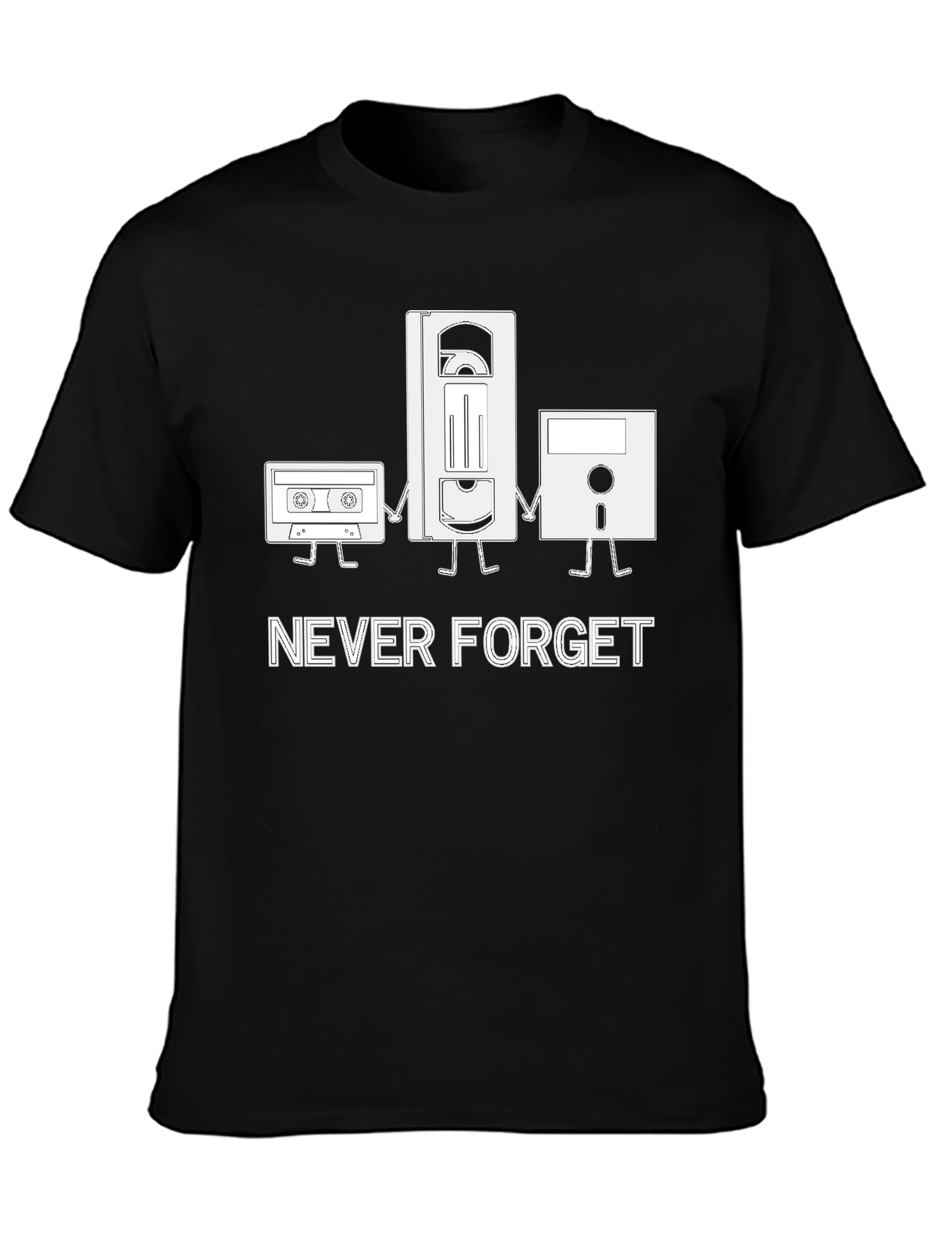 Never Forget Retro Media T-Shirt