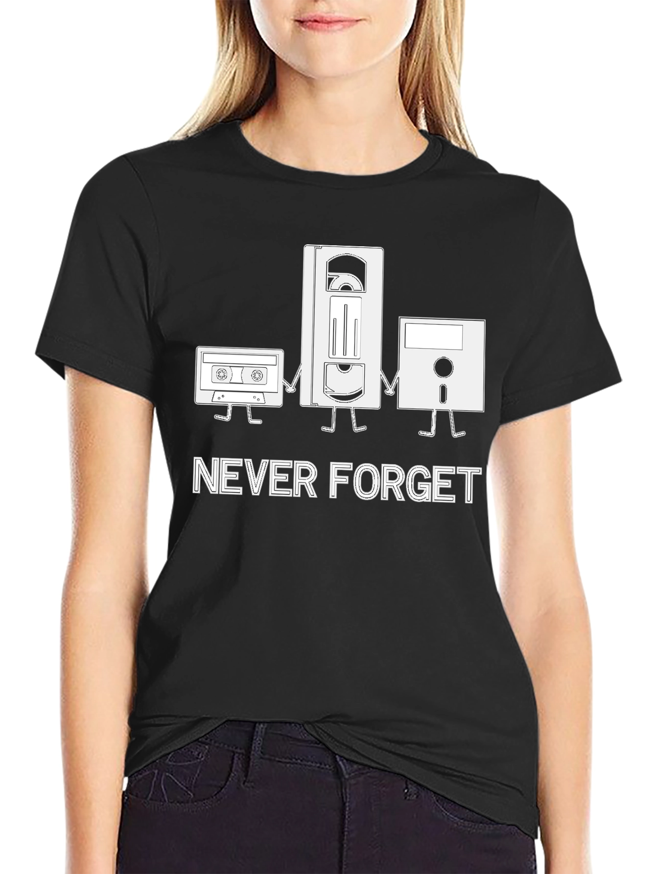 Never Forget Retro Media T-Shirt