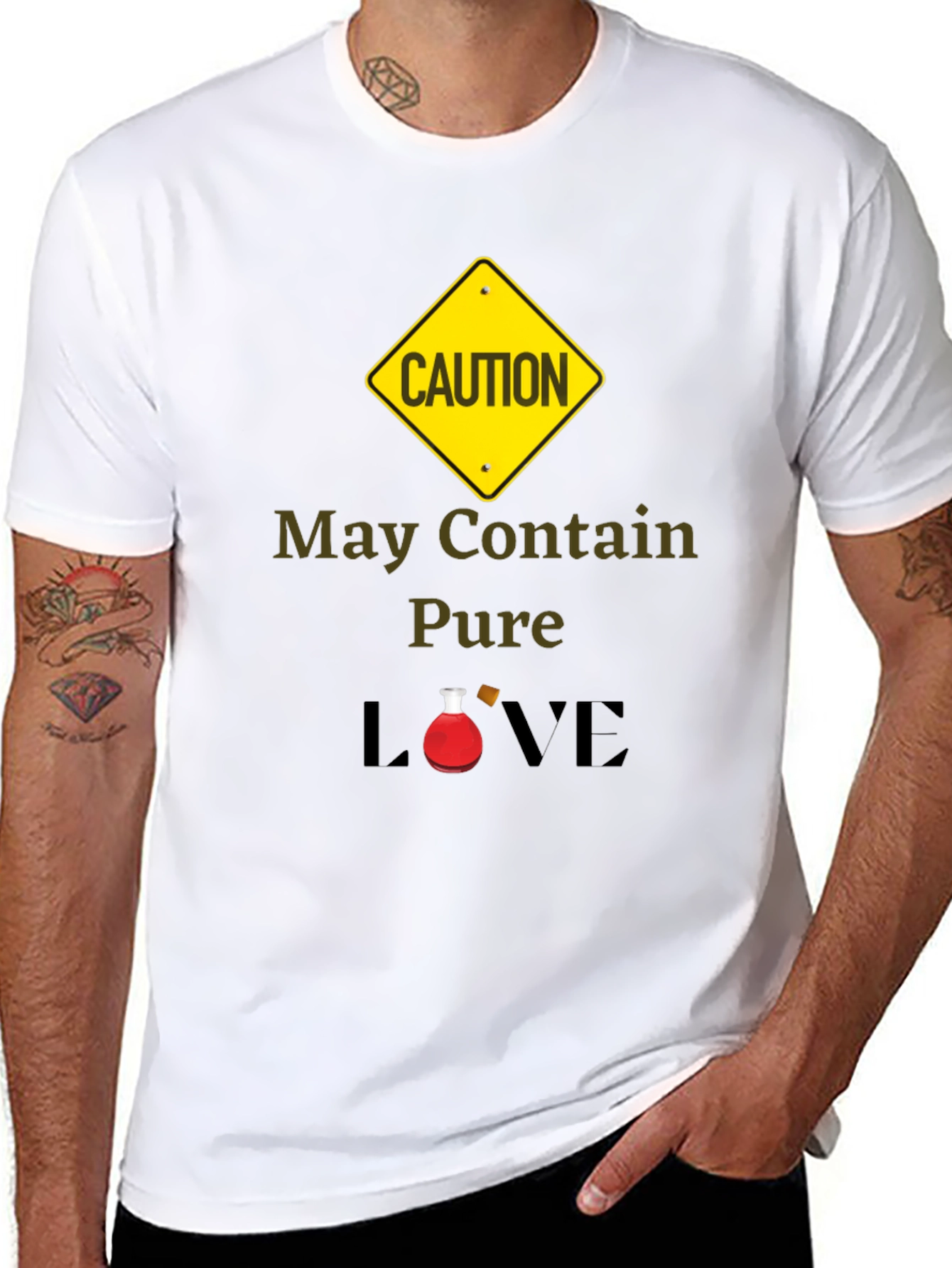 Caution: May Contain Pure Love T-Shirt