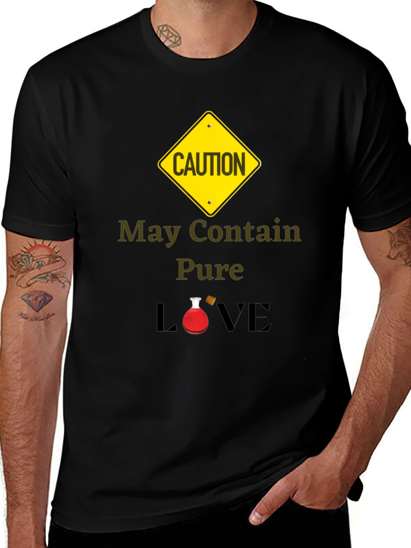 Caution: May Contain Pure Love T-Shirt