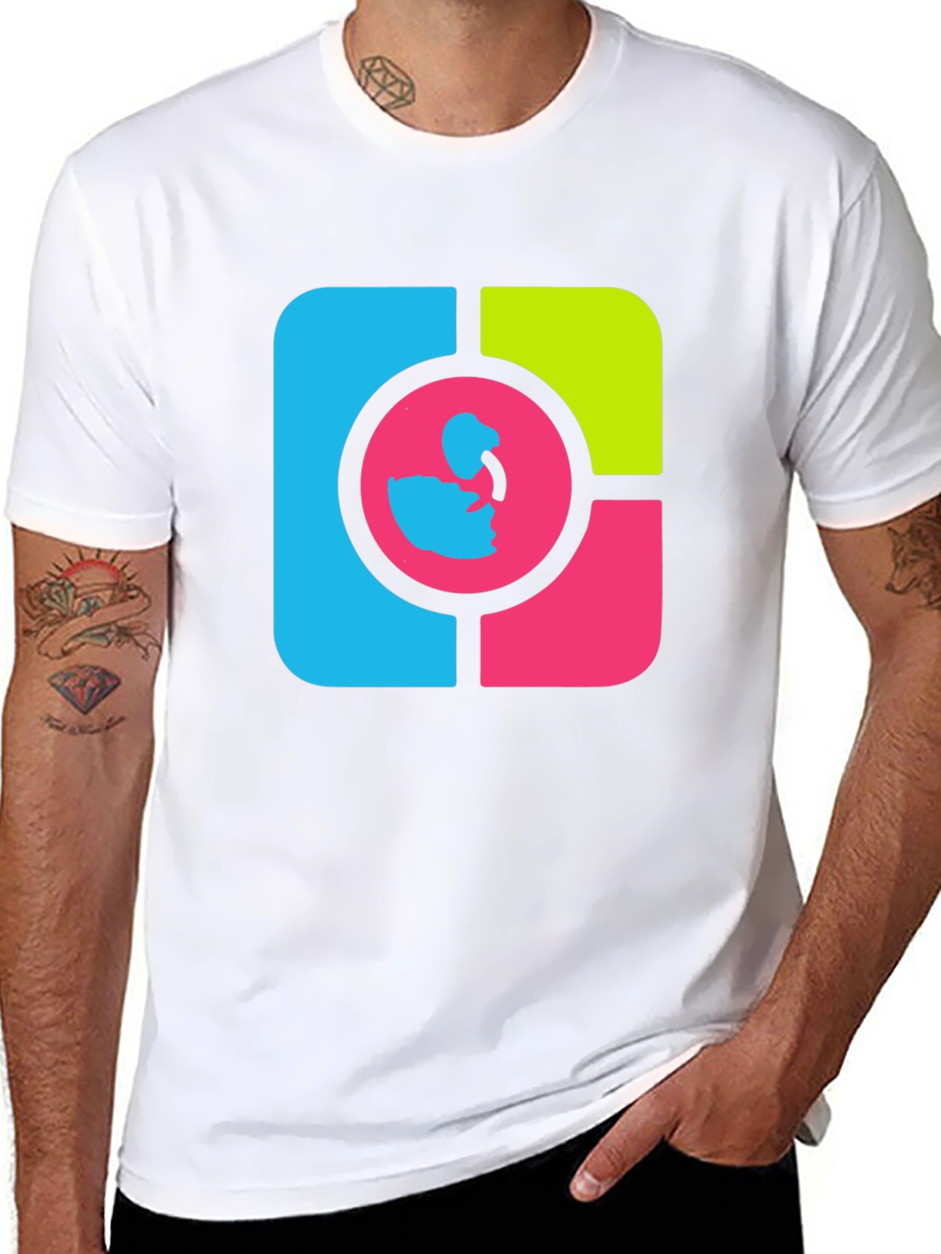 Bold Graphic Tee - Modern Abstract Design