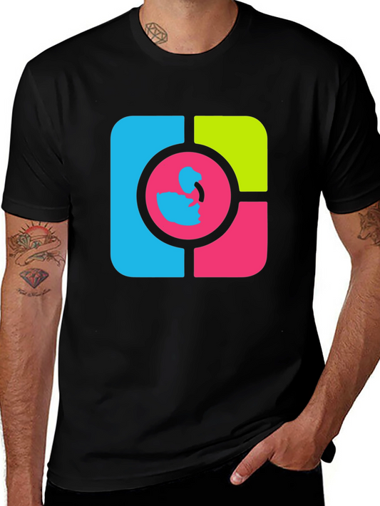 Bold Graphic Tee - Modern Abstract Design