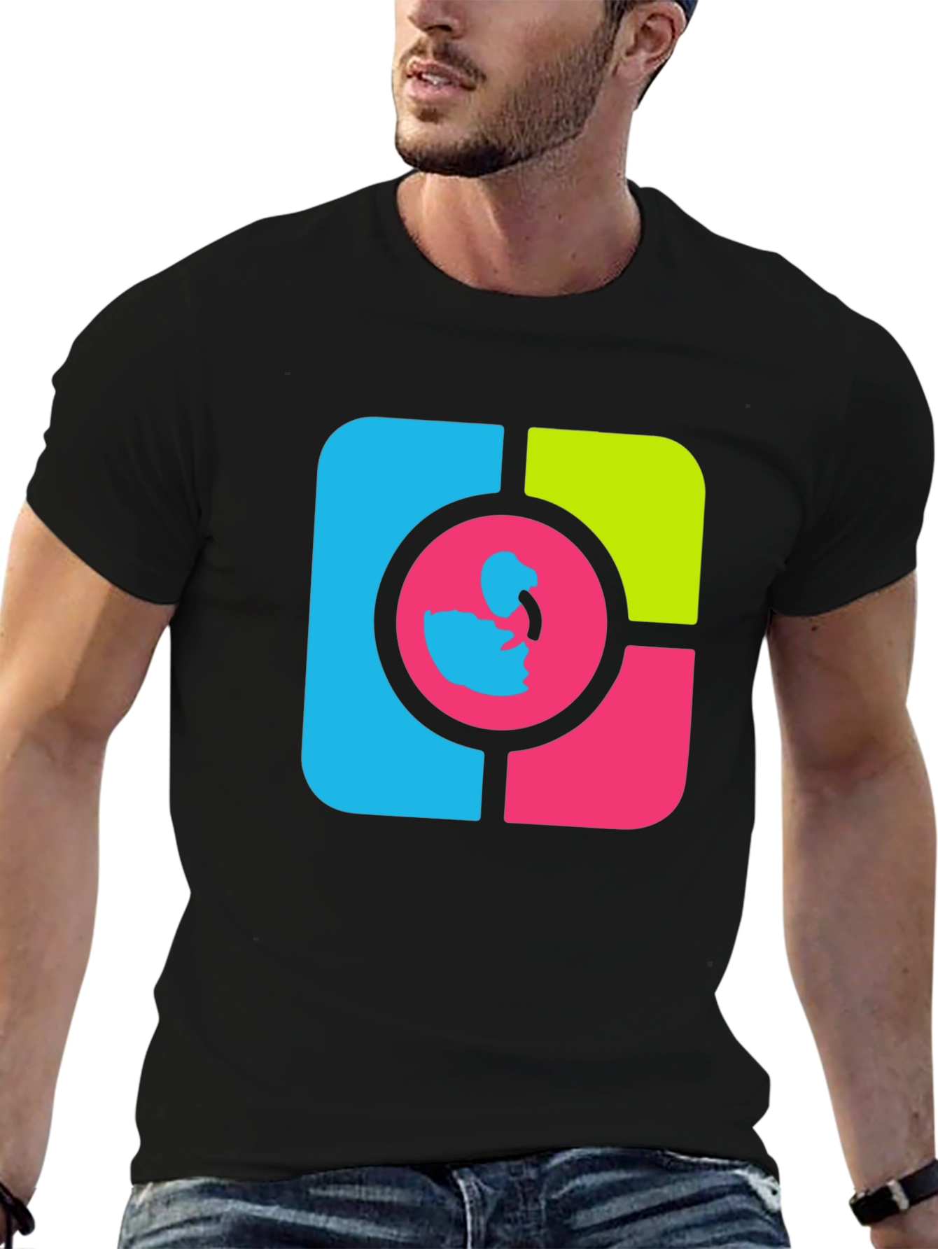 Bold Graphic Tee - Modern Abstract Design