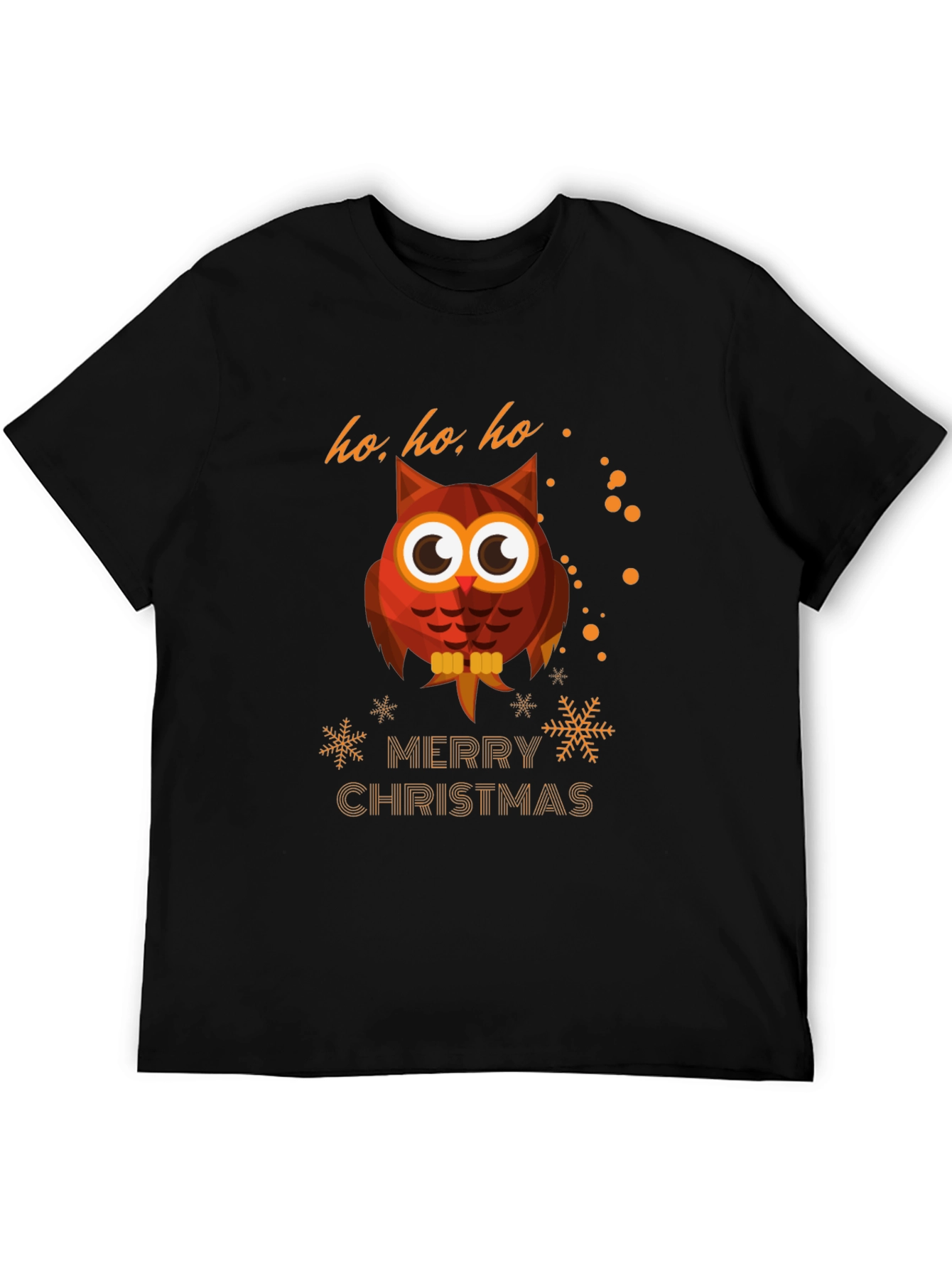 Owl Merry Christmas Graphic T-Shirt