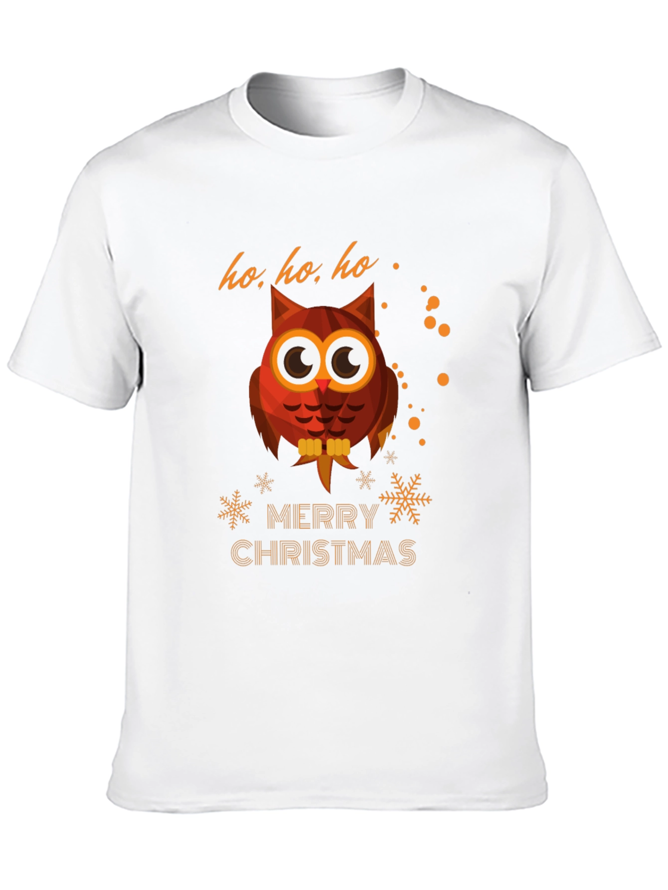 Owl Merry Christmas Graphic T-Shirt