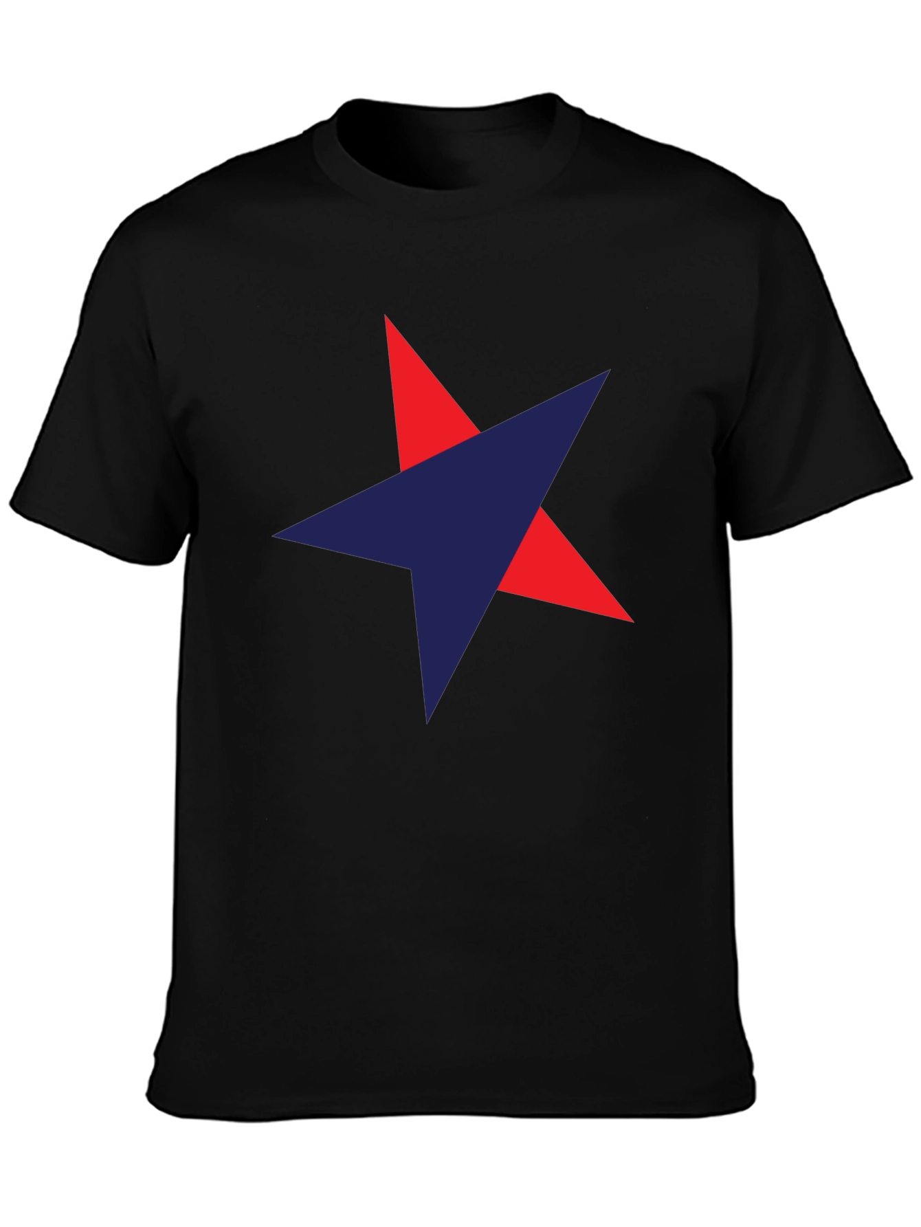Star Graphic Mens Black T-Shirt