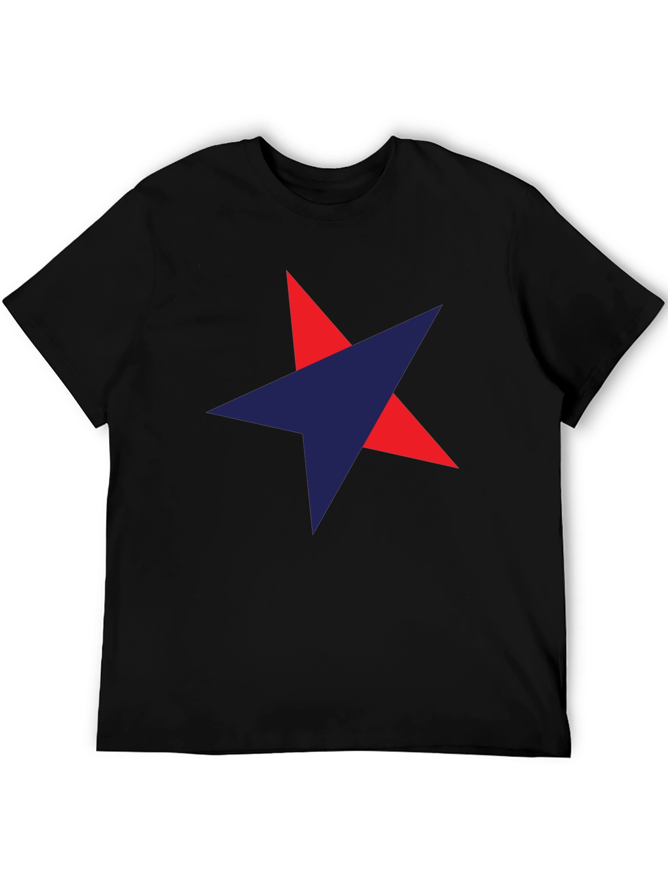 Star Graphic Mens Black T-Shirt