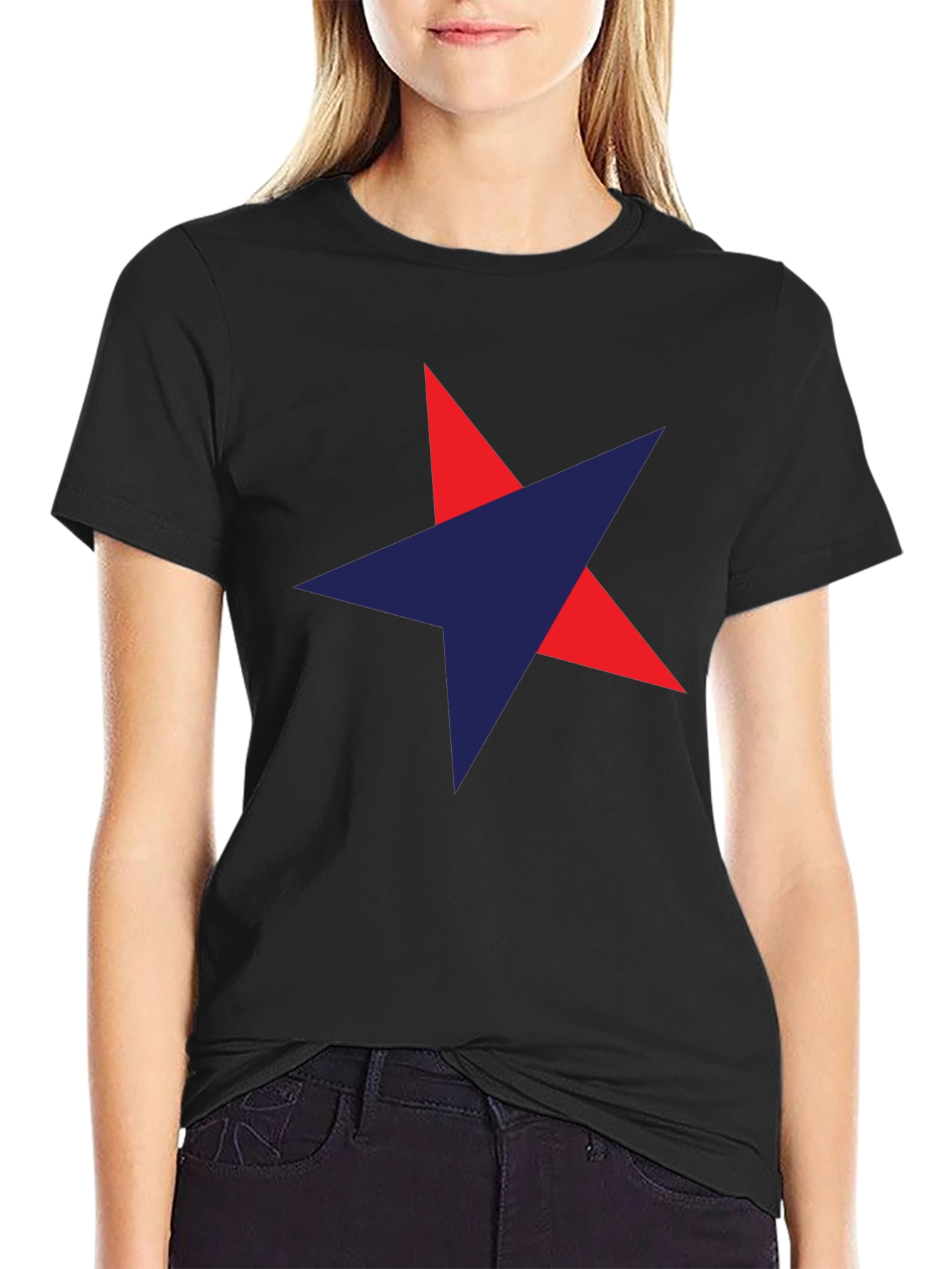 Star Graphic Mens Black T-Shirt