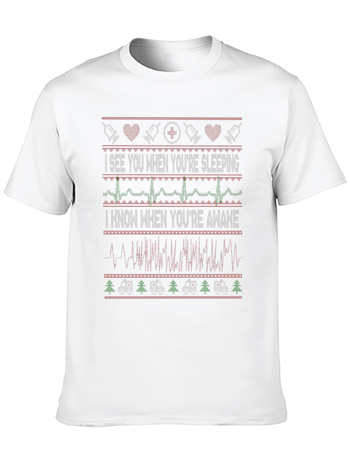 Funny Christmas Medical Ugly Sweater T-Shirt