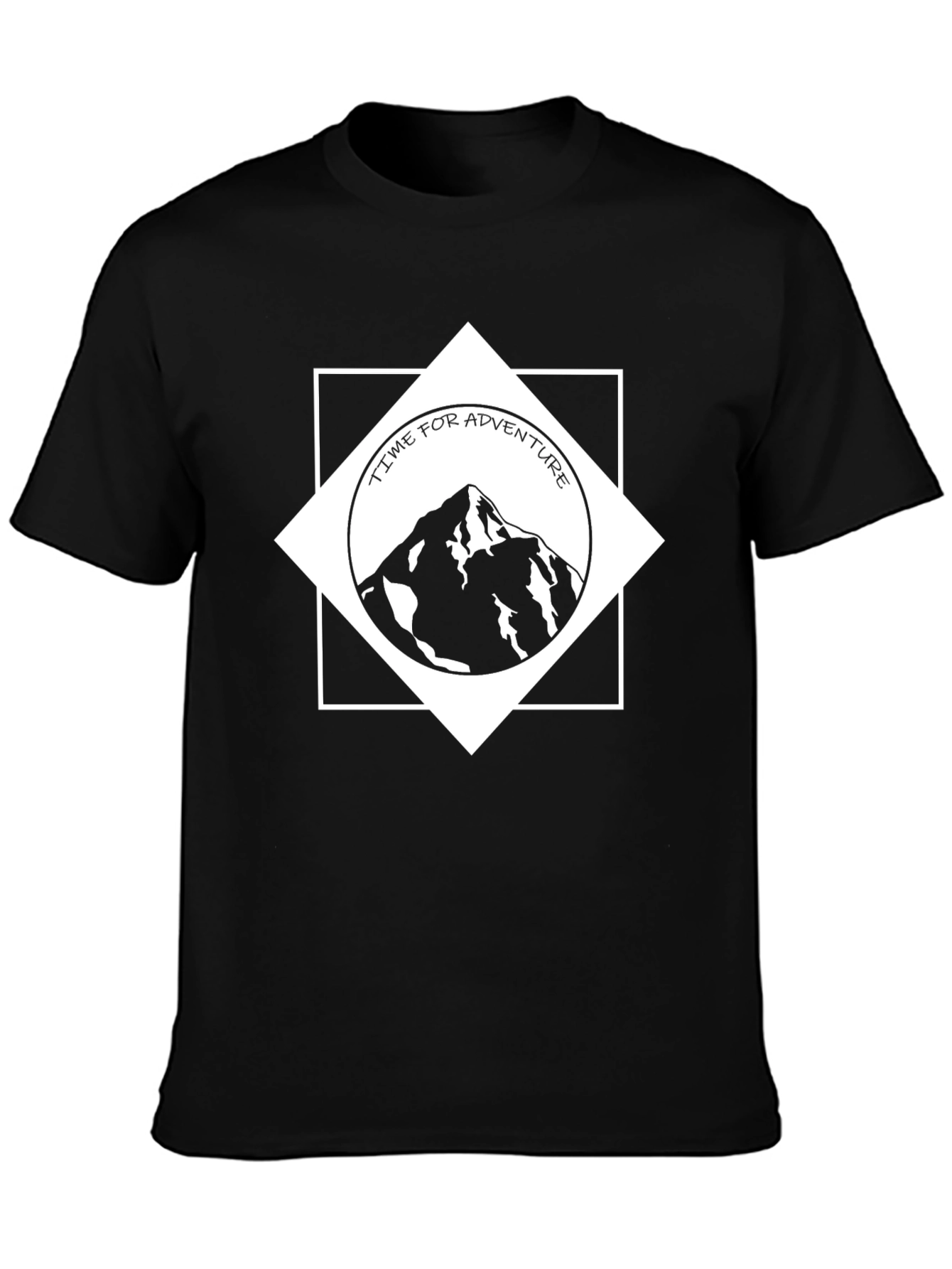 Adventure Time Mountain Graphic Tee - Black