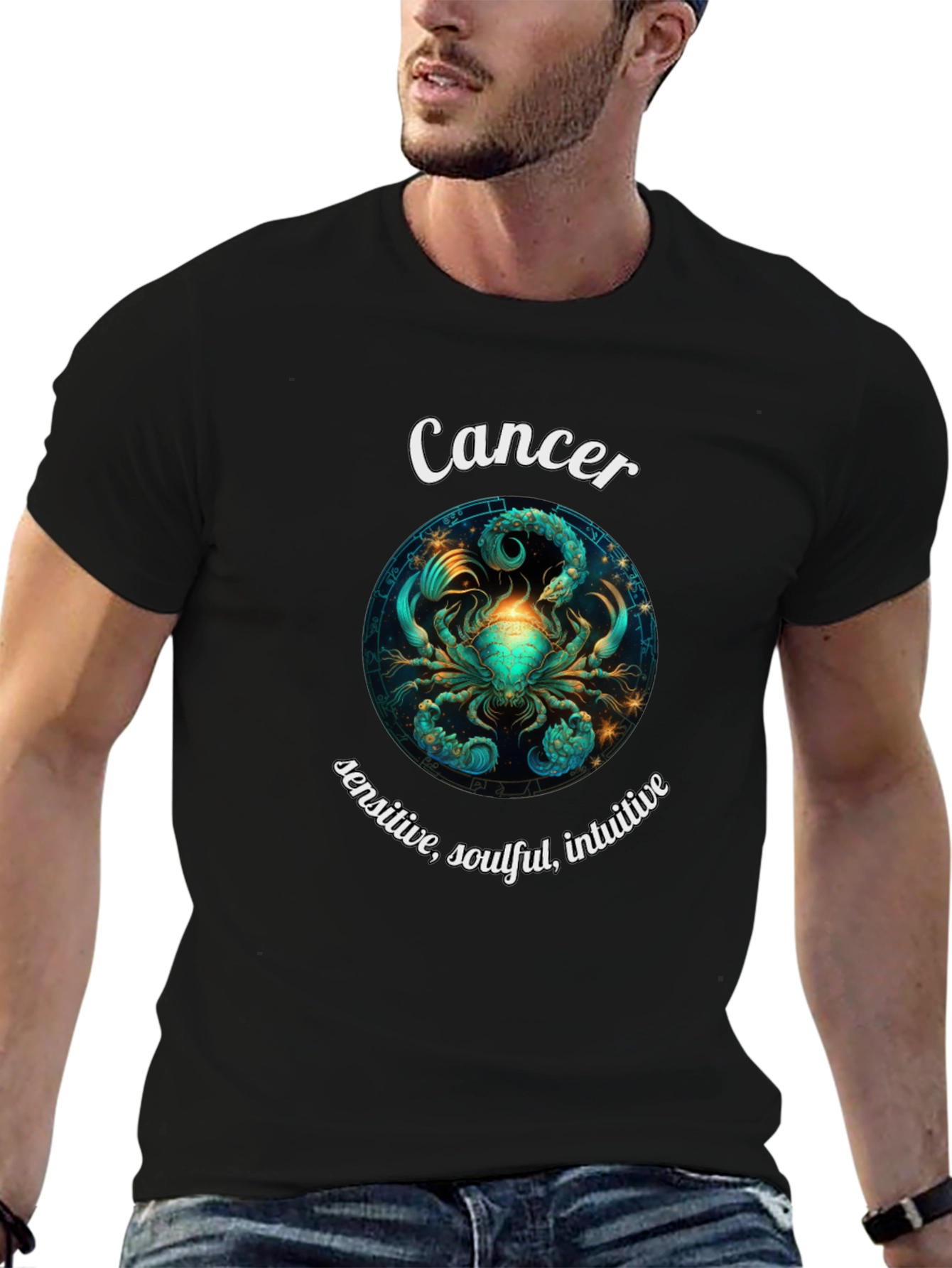 Cancer Zodiac T-Shirt - Sensitive Soulful Intuitive