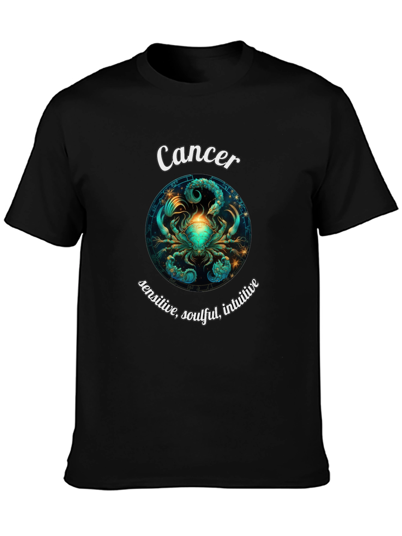 Cancer Zodiac T-Shirt - Sensitive Soulful Intuitive