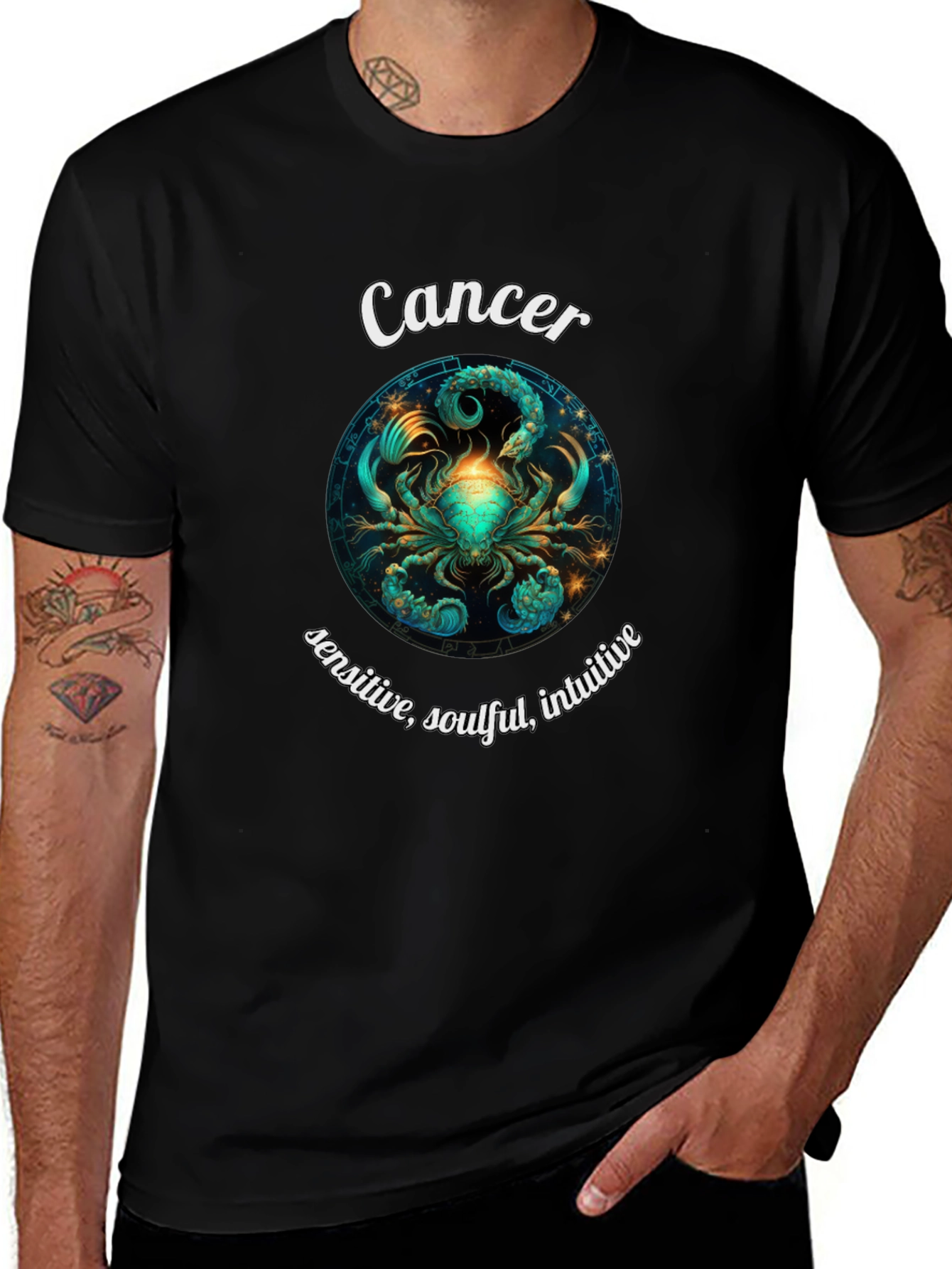 Cancer Zodiac T-Shirt - Sensitive Soulful Intuitive