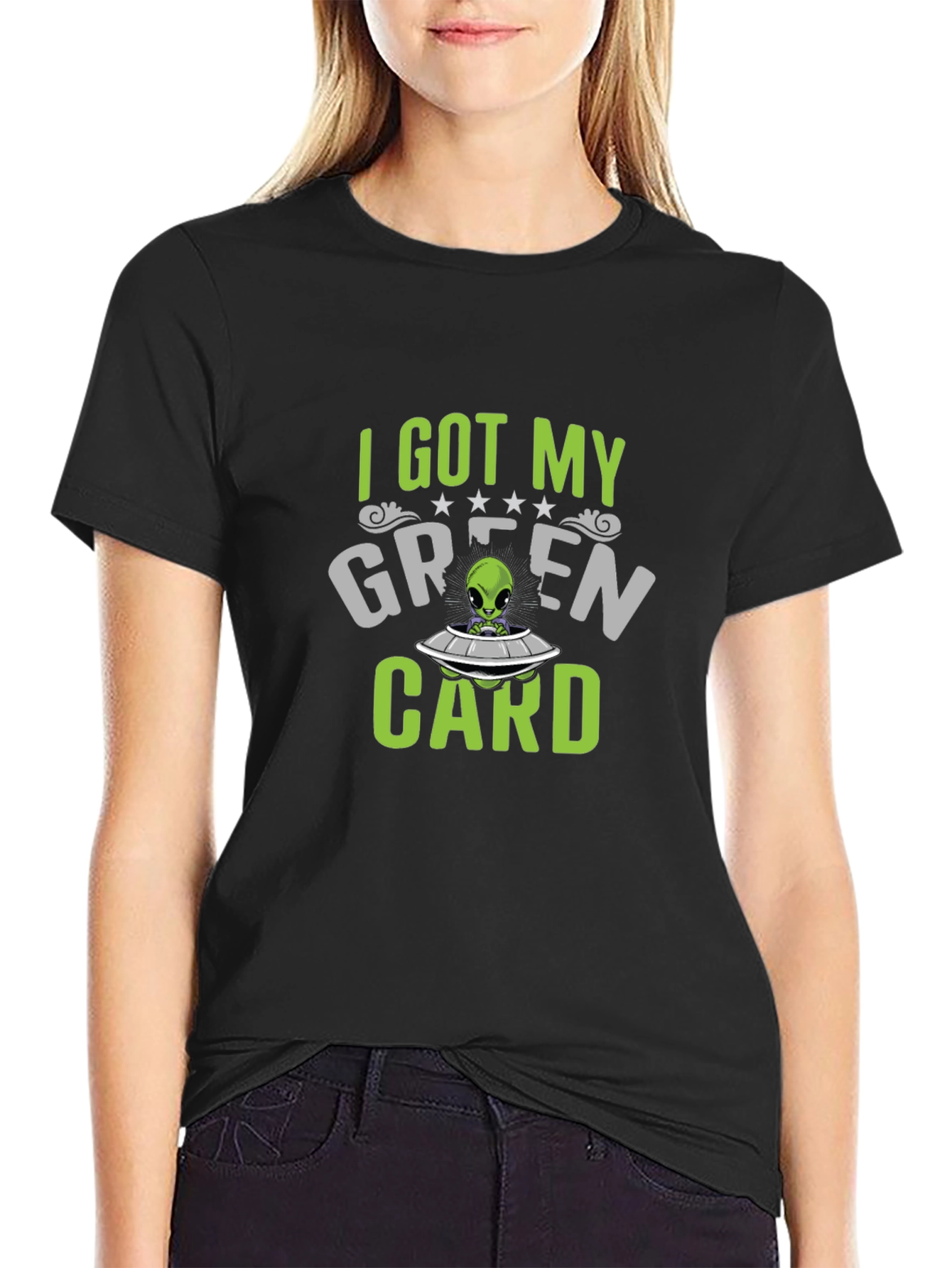 I Got My Green Card Alien T-Shirt