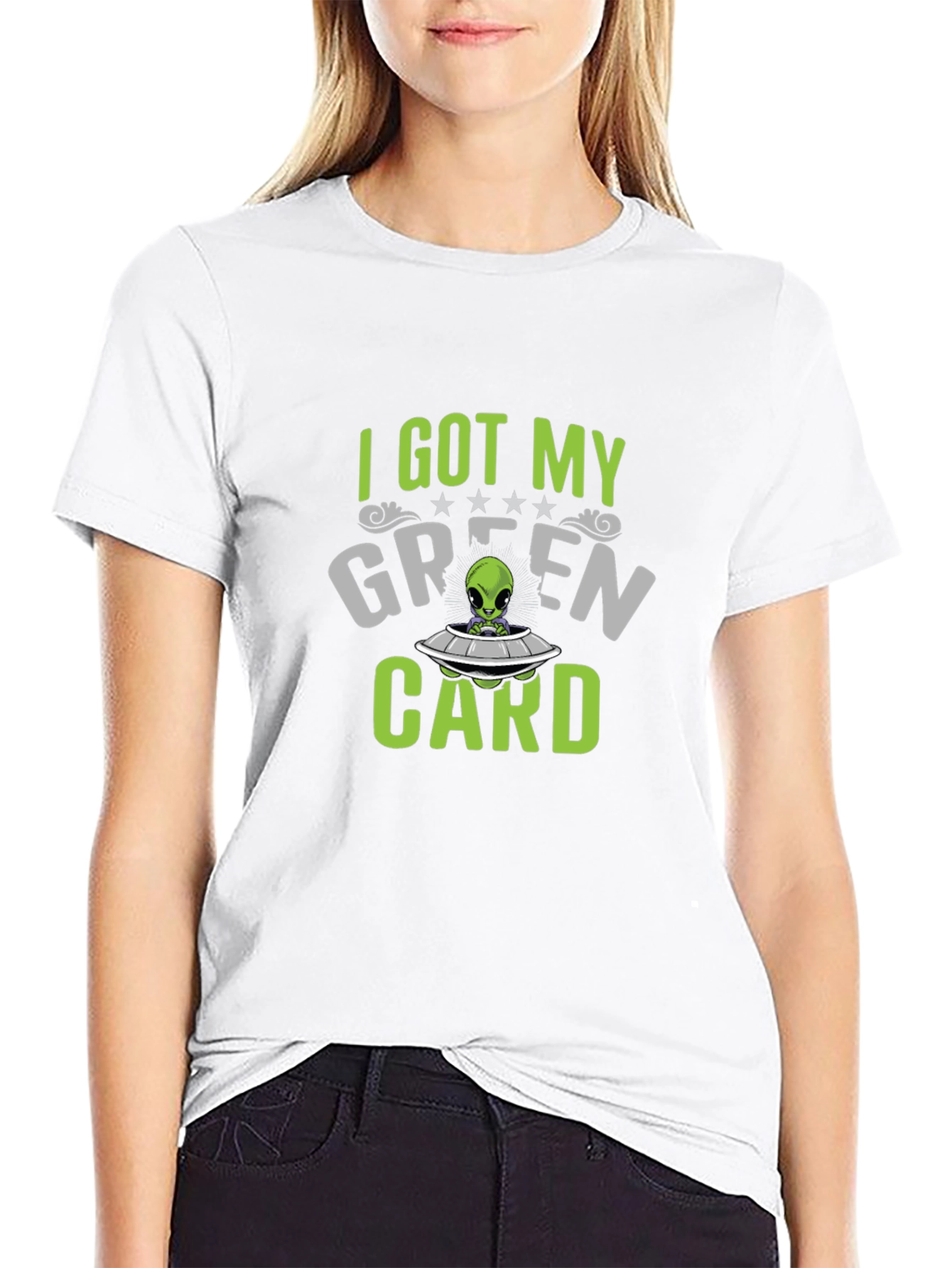 I Got My Green Card Alien T-Shirt