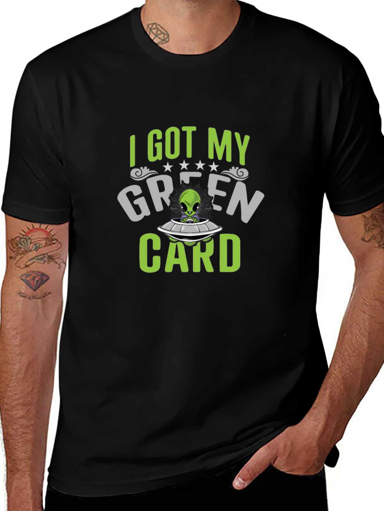 I Got My Green Card Alien T-Shirt