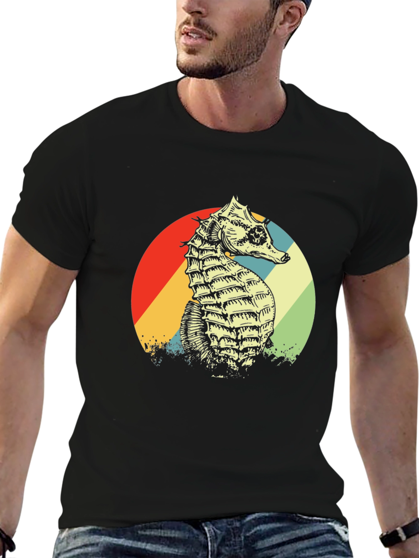 Retro Seahorse Graphic Tee