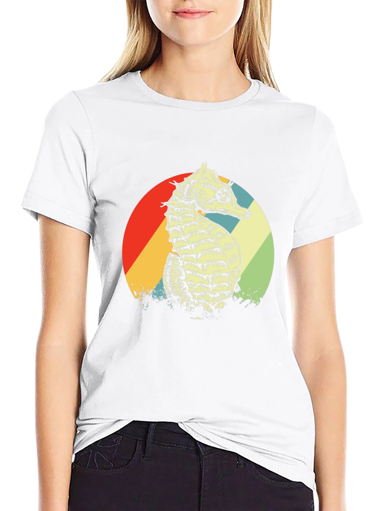 Retro Seahorse Graphic Tee