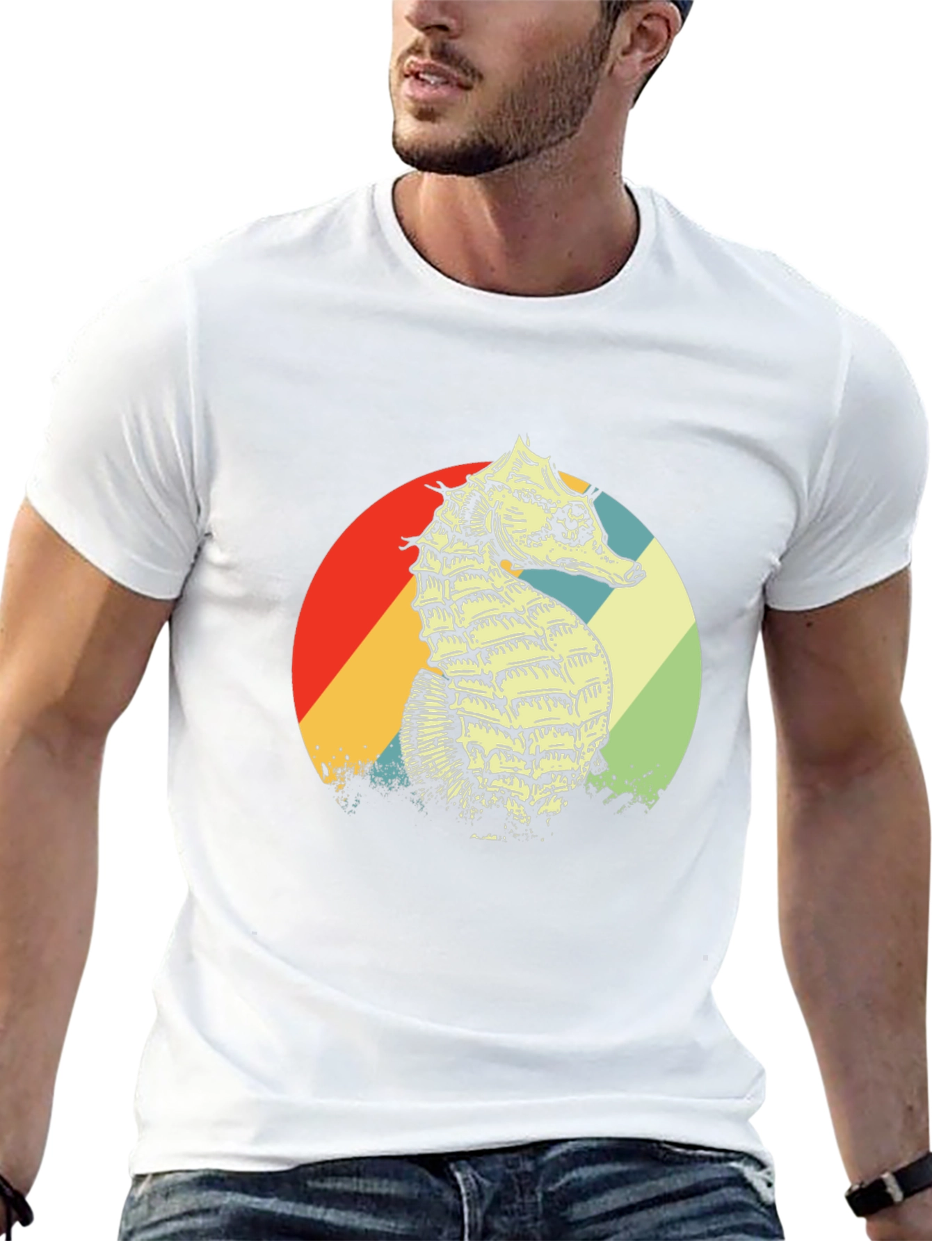 Retro Seahorse Graphic Tee