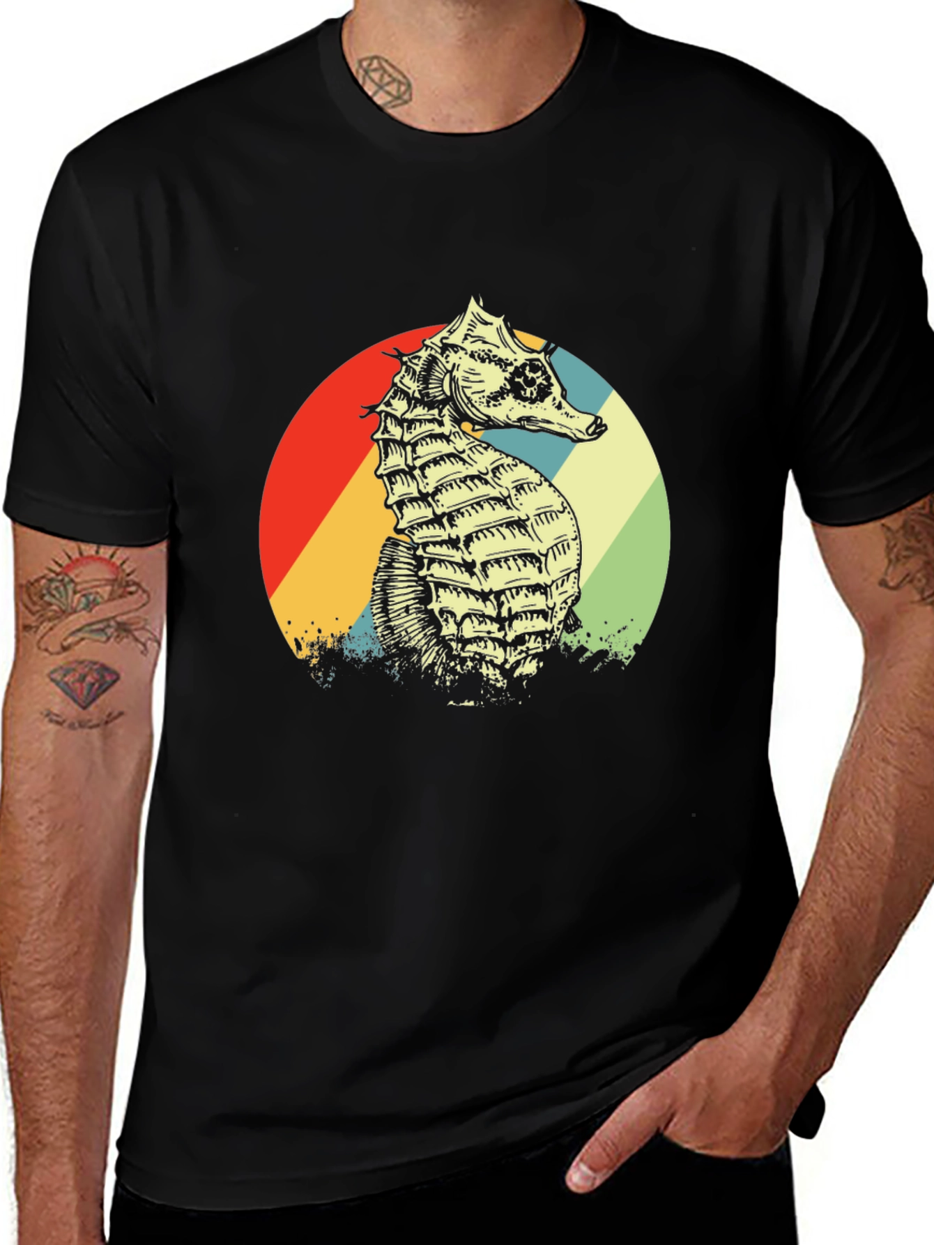 Retro Seahorse Graphic Tee