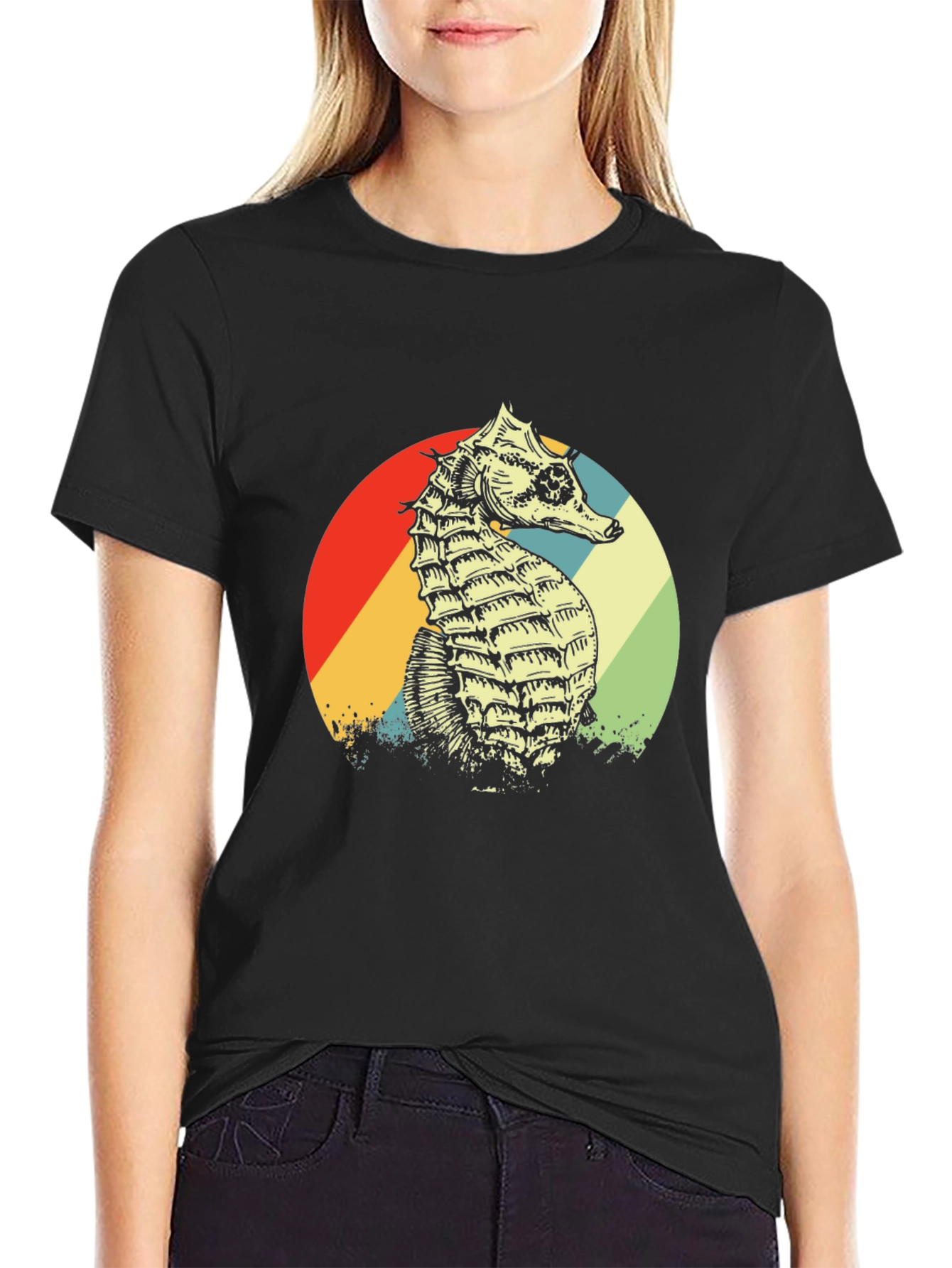 Retro Seahorse Graphic Tee