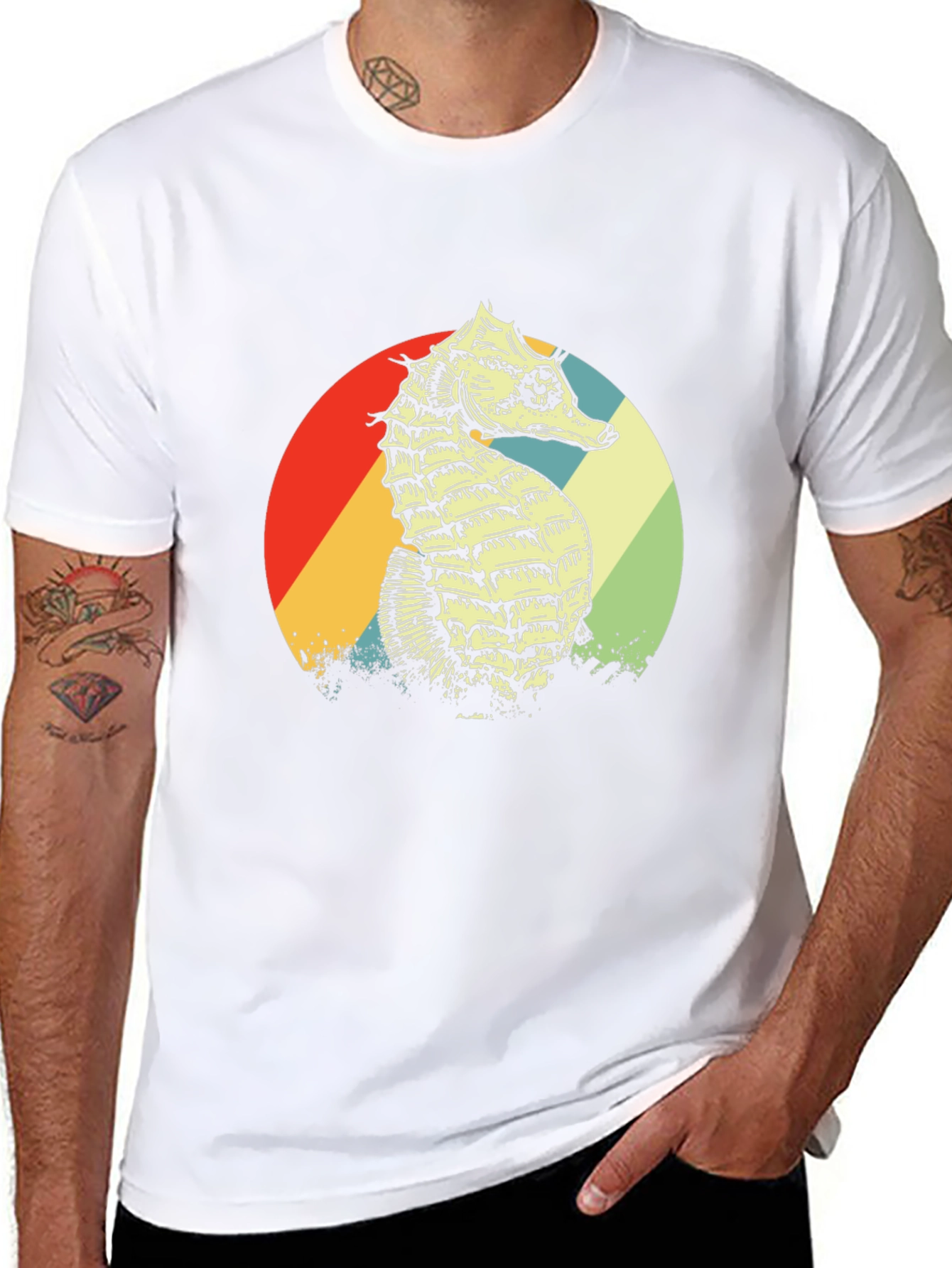 Retro Seahorse Graphic Tee
