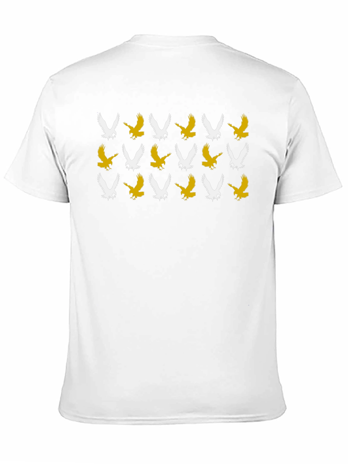 Eagle Pattern Black T-Shirt