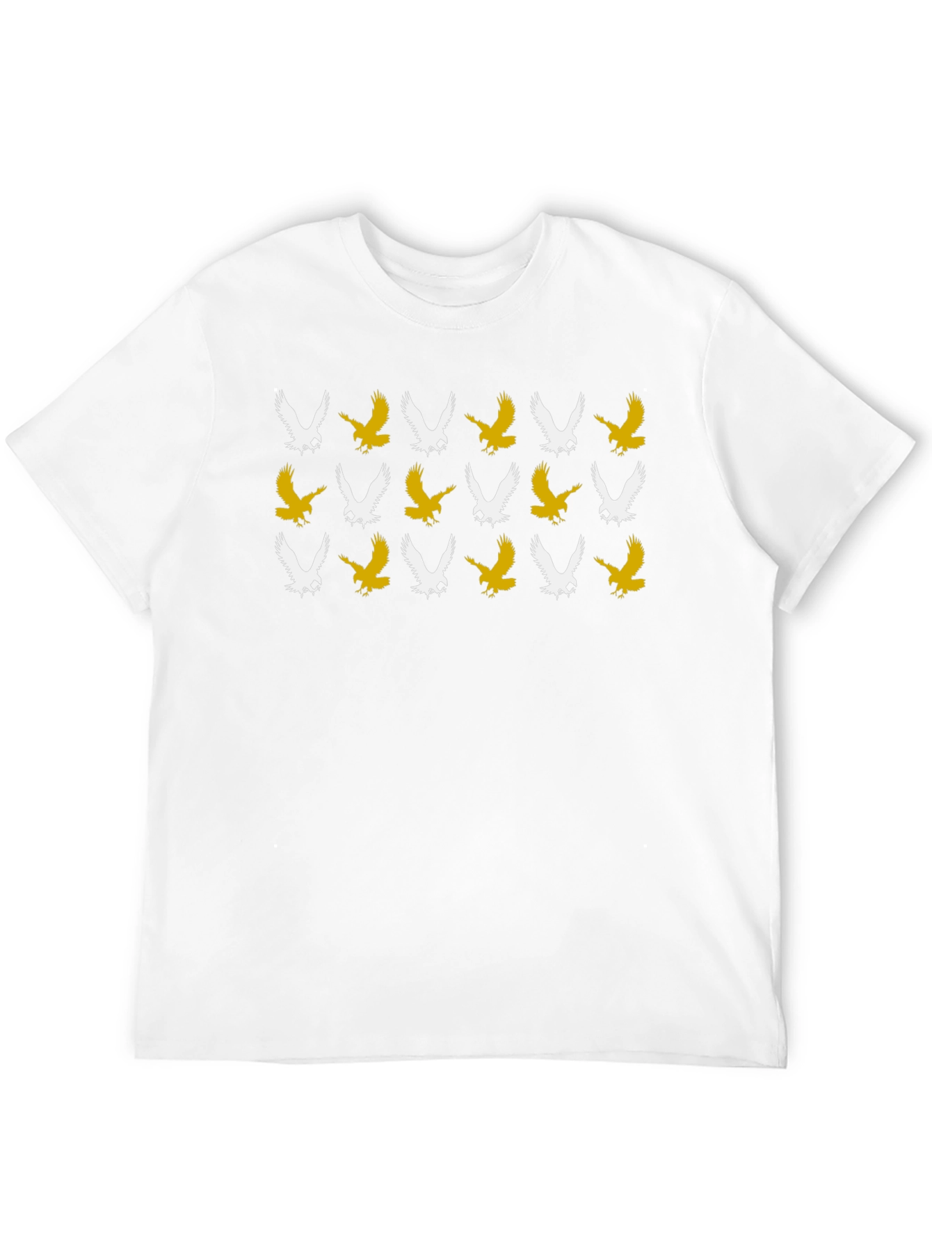 Eagle Pattern Black T-Shirt