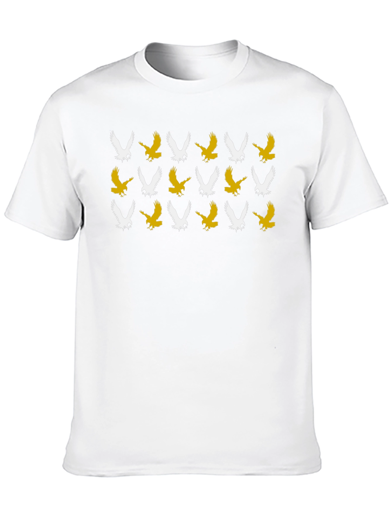 Eagle Pattern Black T-Shirt