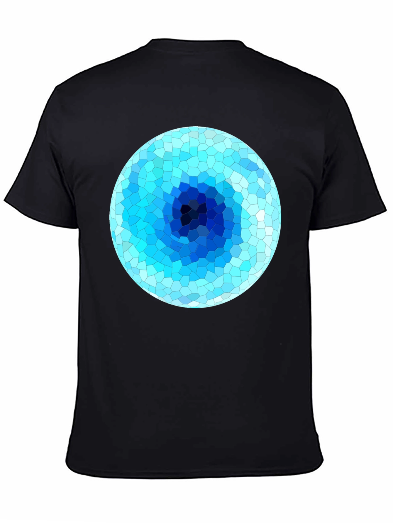 Abstract Geometric Blue Eye T-Shirt