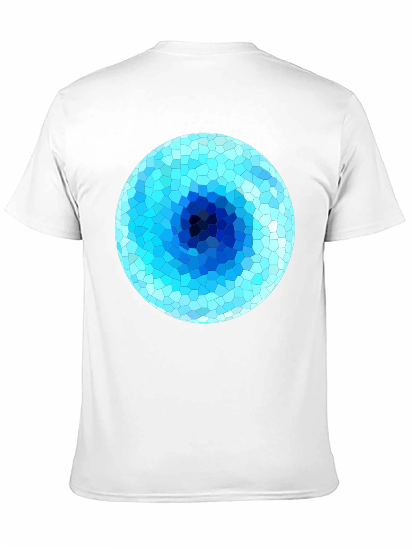Abstract Geometric Blue Eye T-Shirt