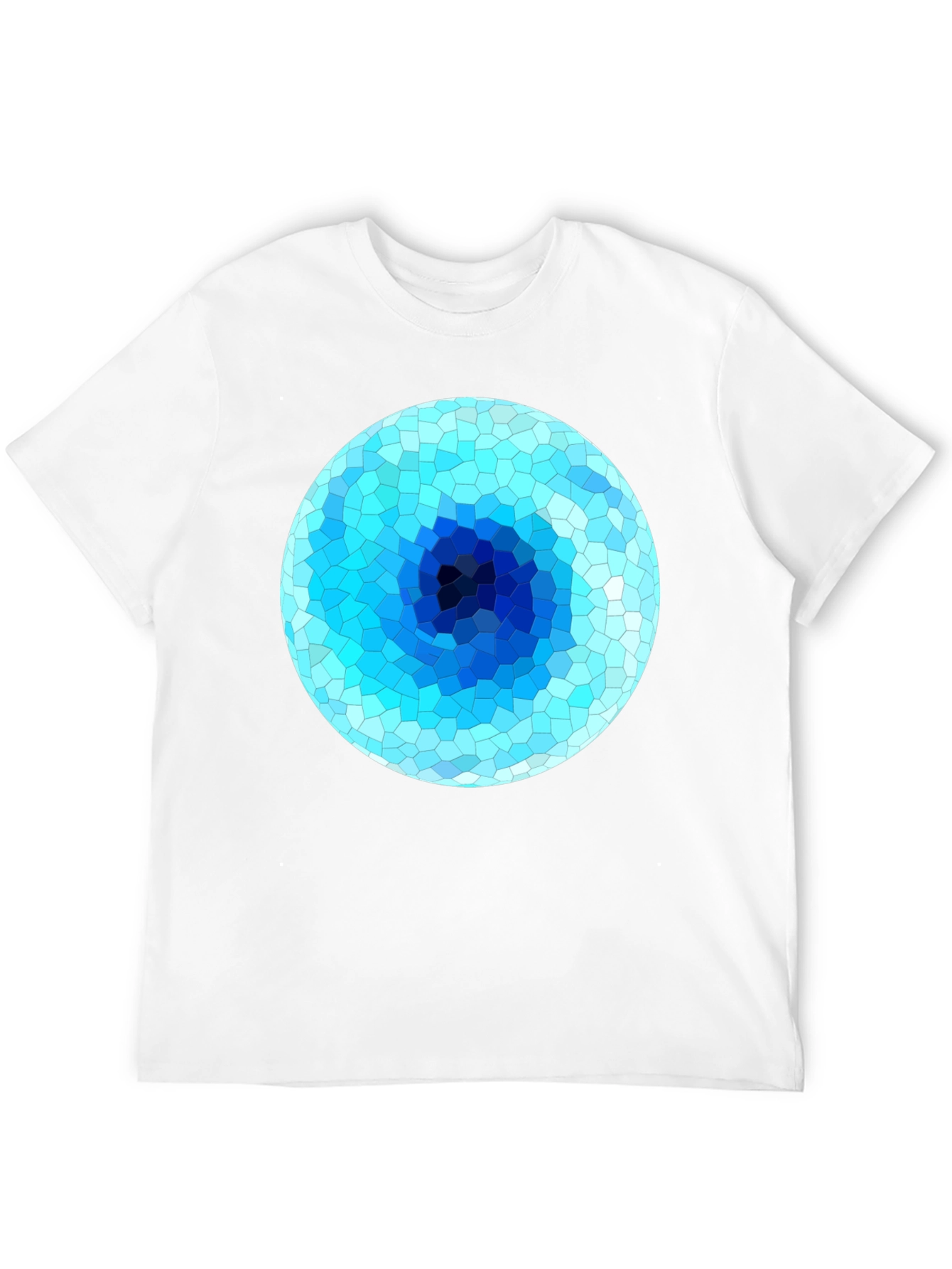 Abstract Geometric Blue Eye T-Shirt