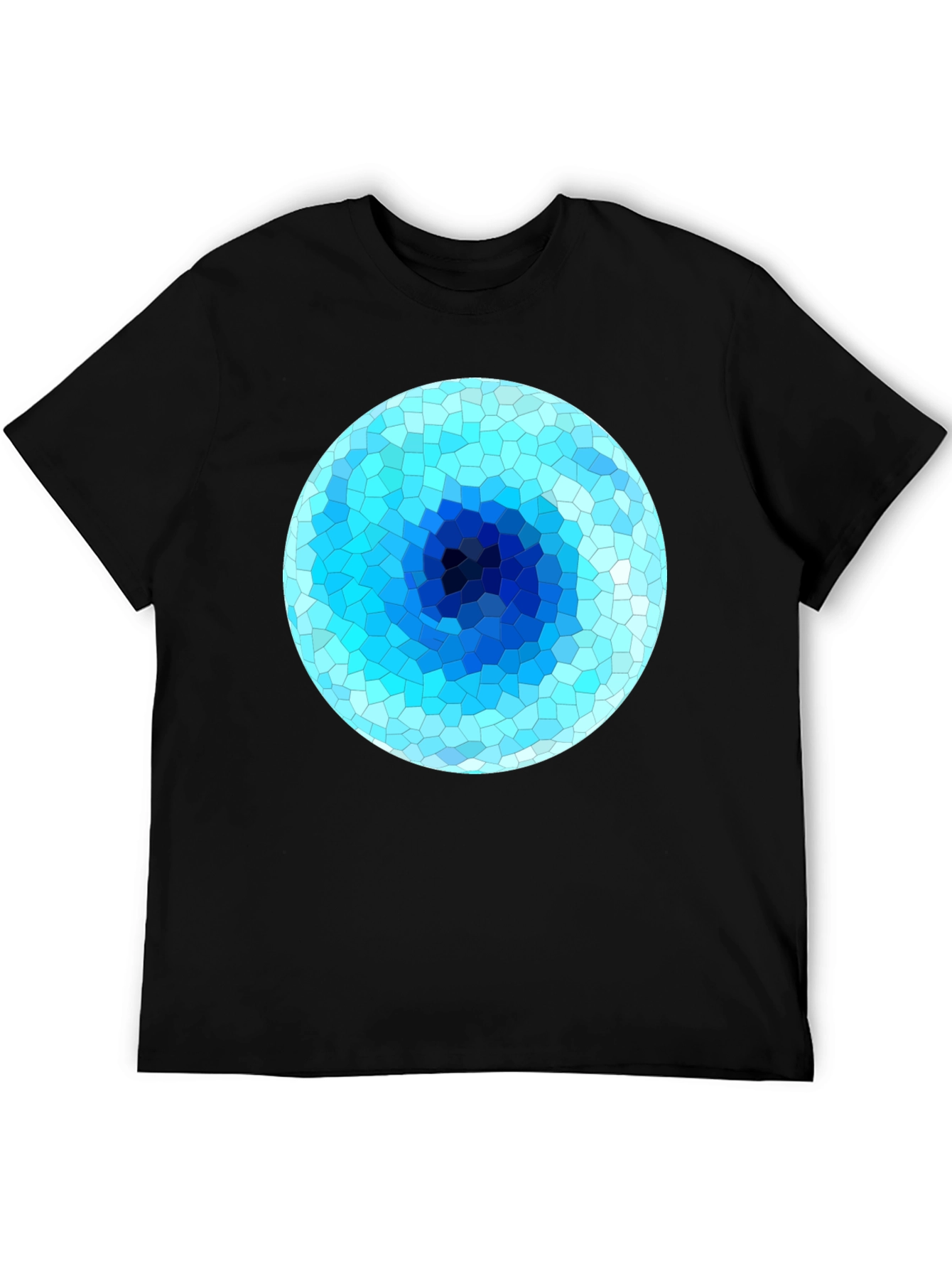 Abstract Geometric Blue Eye T-Shirt