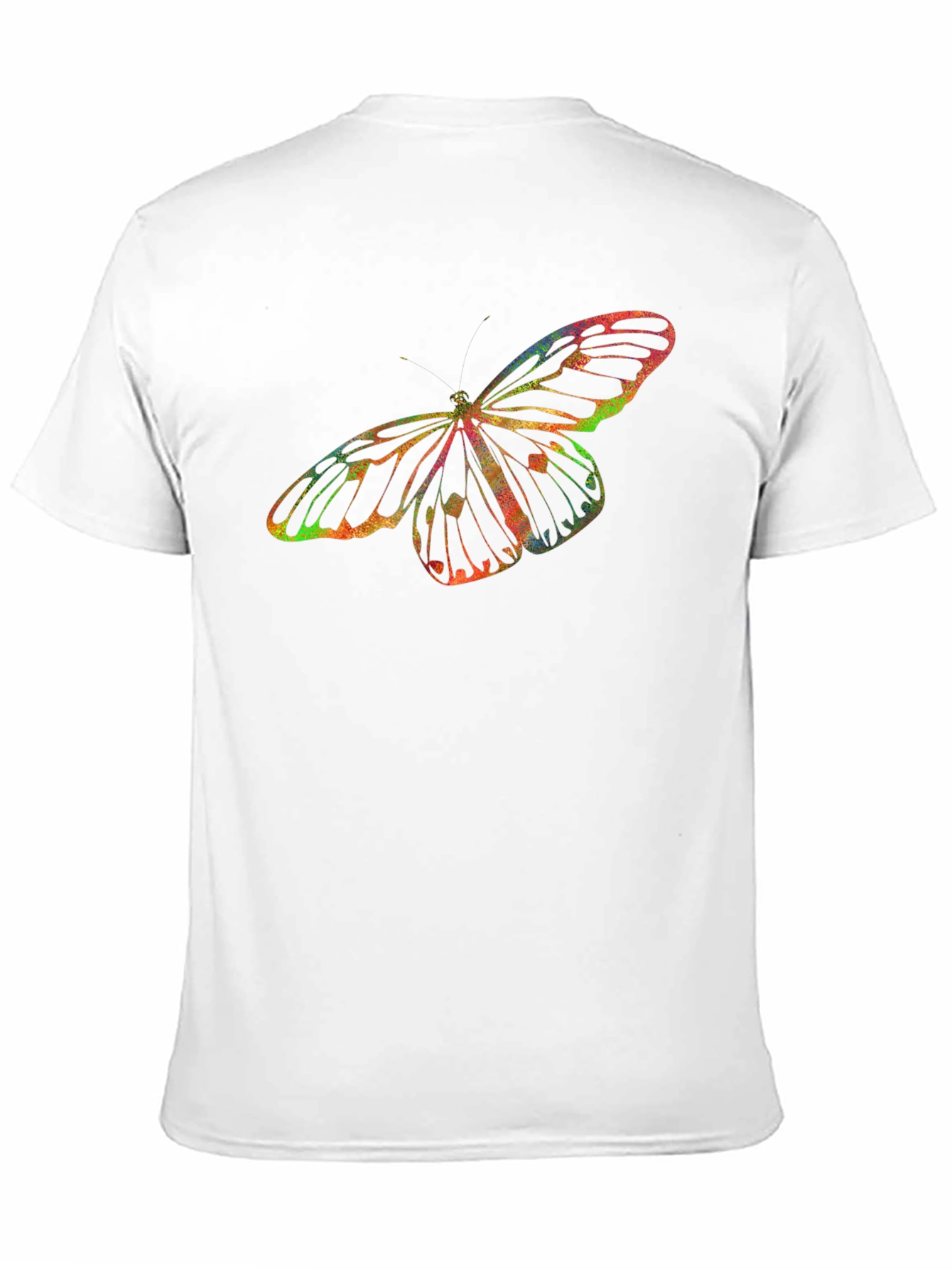 Butterfly Graphic Mens Black T-Shirt